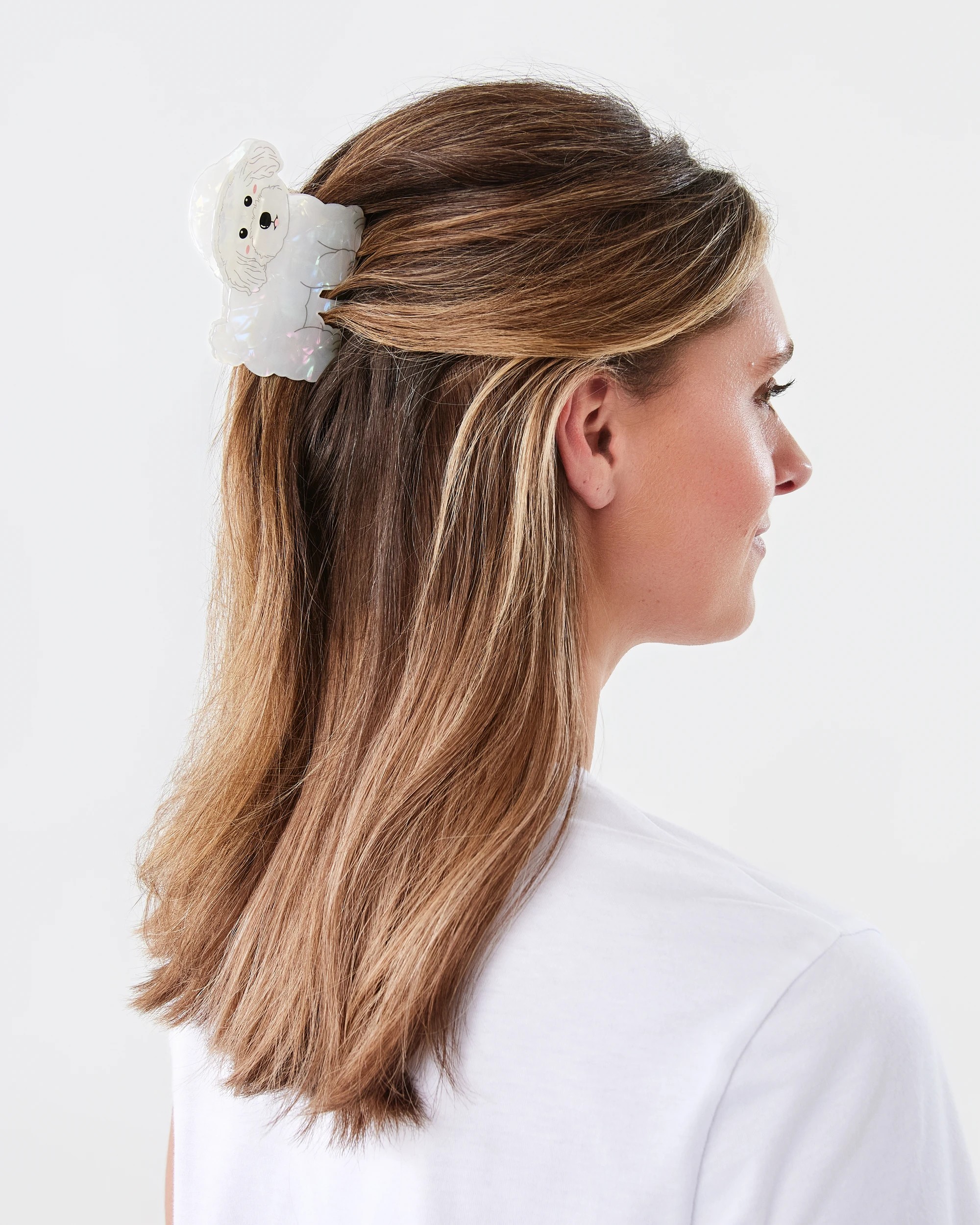 2 White Novelty Dog Claw Hair Clip, 2 of 3