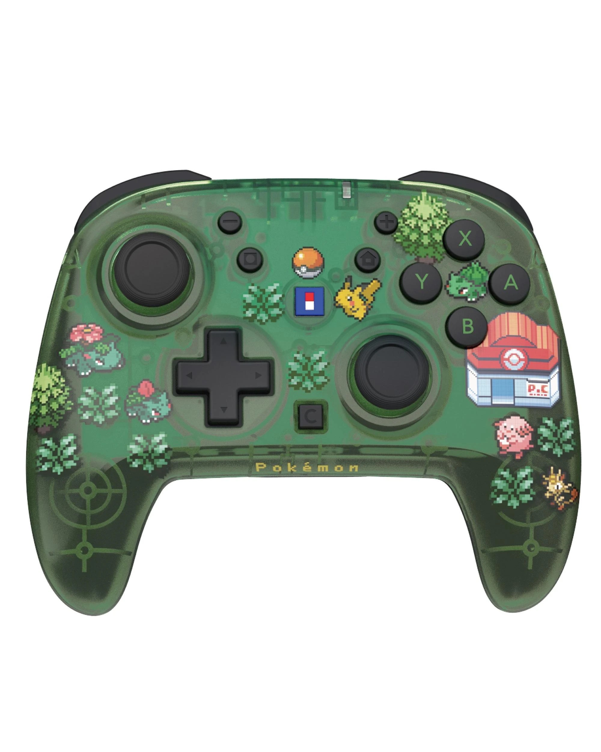 2 HORI HORIPAD Turbo Pokemon Pixel Green for Nintendo Switch 2 - Green, 2 of 5
