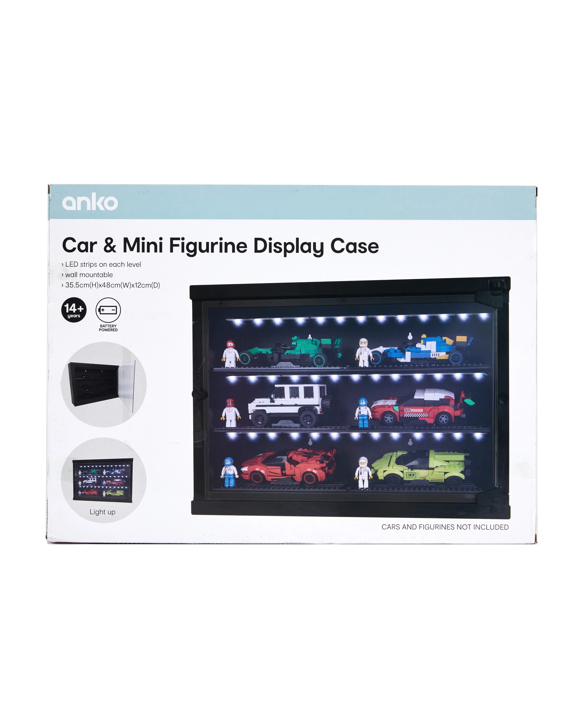 8 Car & Mini Figurine Display Case, 8 of 8