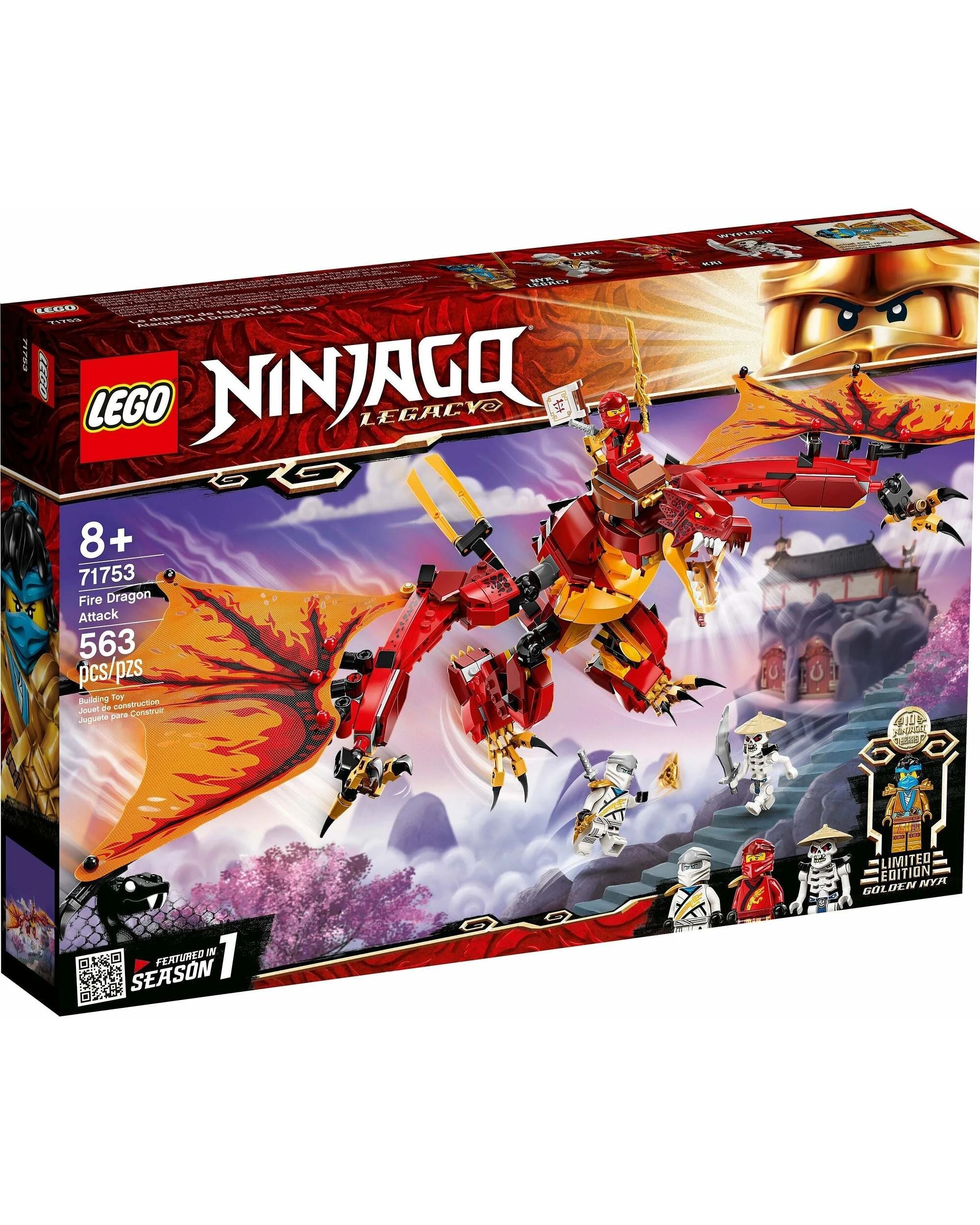 1 Lego 71753 NINJAGO Fire Dragon Attack Legacy Kai, Zane - Variant 2, 1 of 5