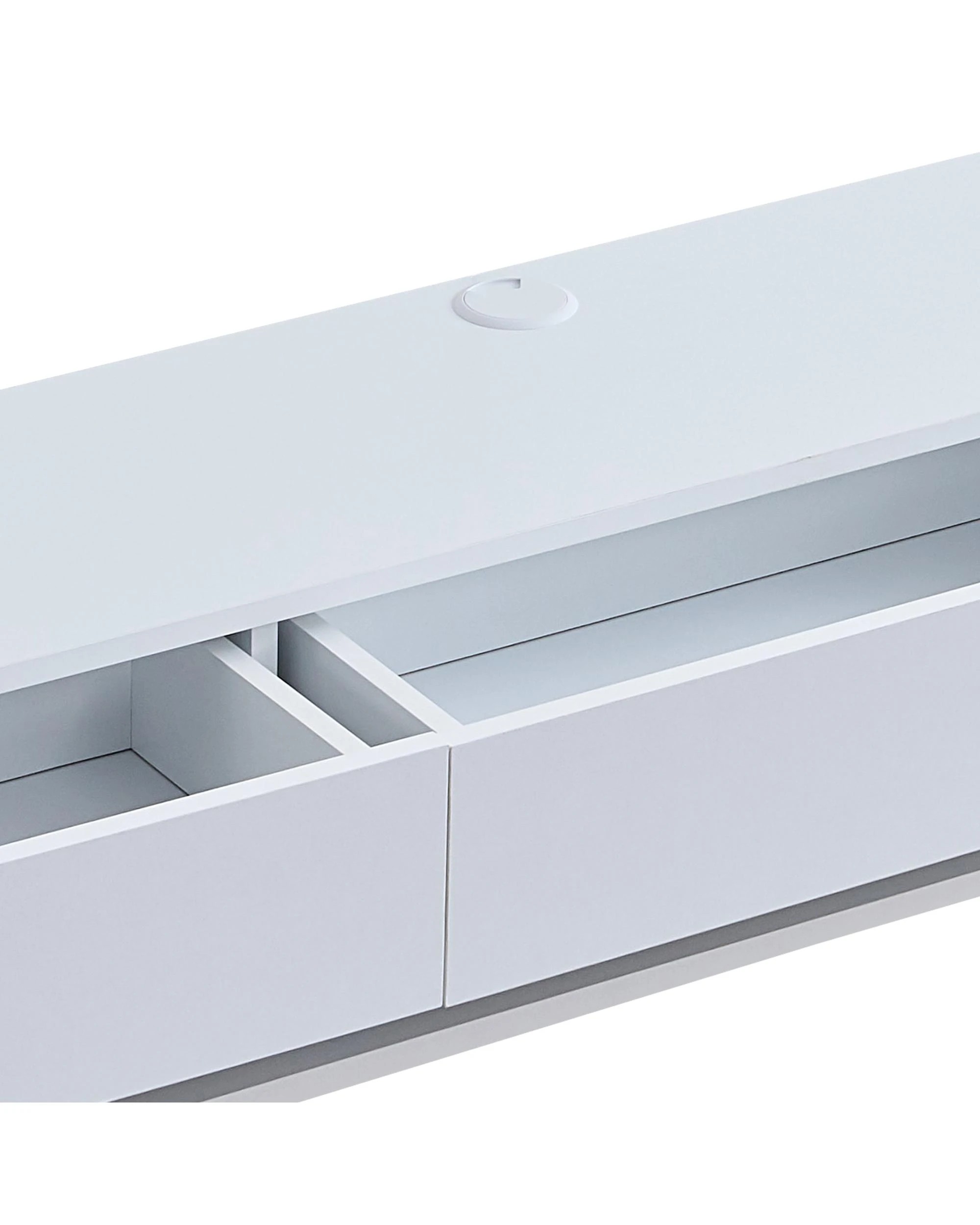 6 Kodu Wall Mount Entertainment TV Unit Floating 3 Drawers 180cm - White, 6 of 7