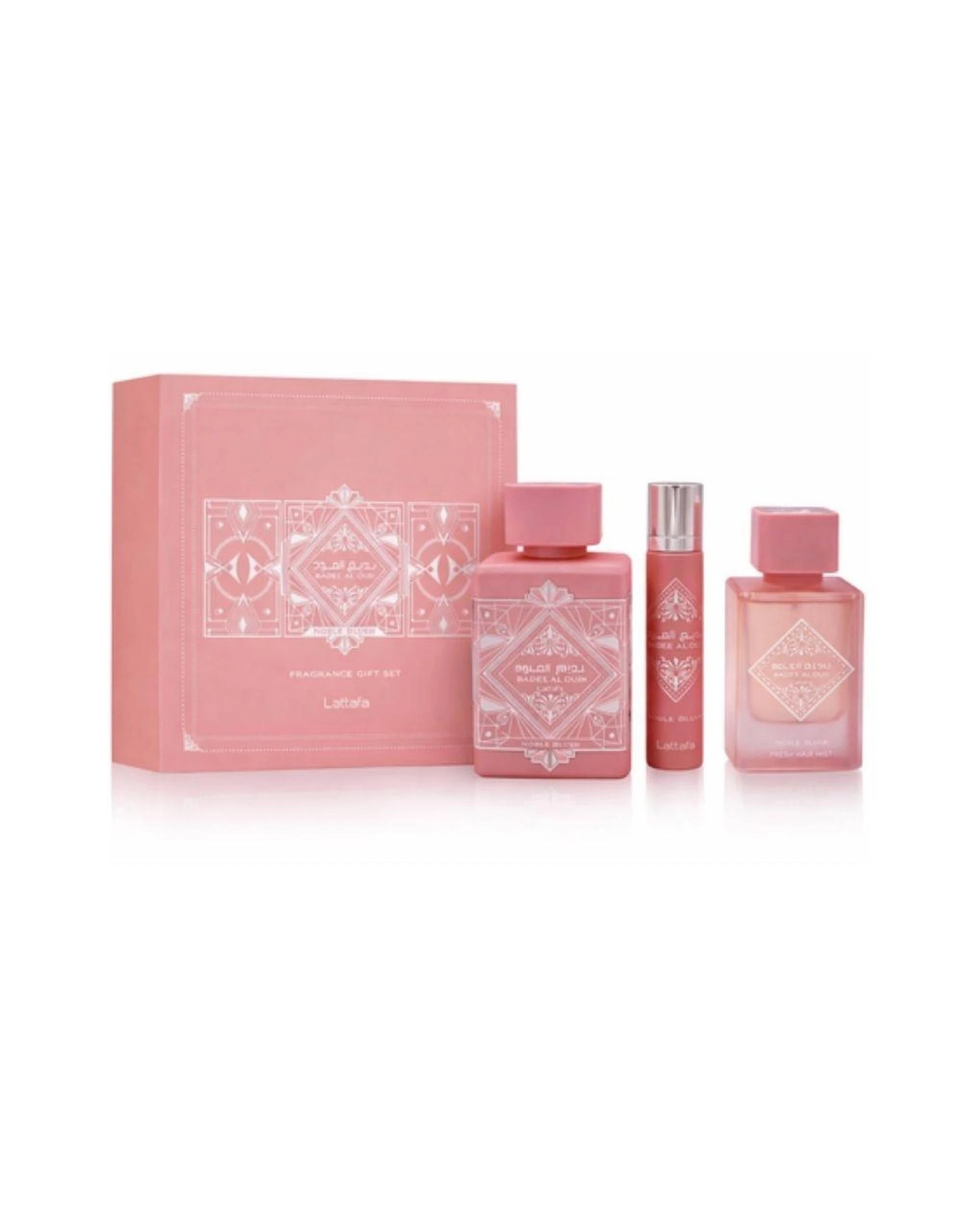 1 Lattafa Badee Al Oud Noble Blush 3 Piece Eau de Parfum 100ml, 1 of 1