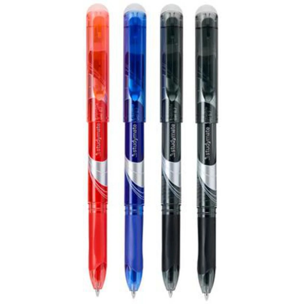 3 Studymate 0.7mm Capped Erasable Gel Ink Pen Assorted 4 Pack, 3 of 7