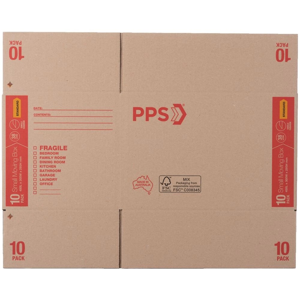 3 PPS Moving Boxes 450 x 300 x 295mm 10 Pack, 3 of 4