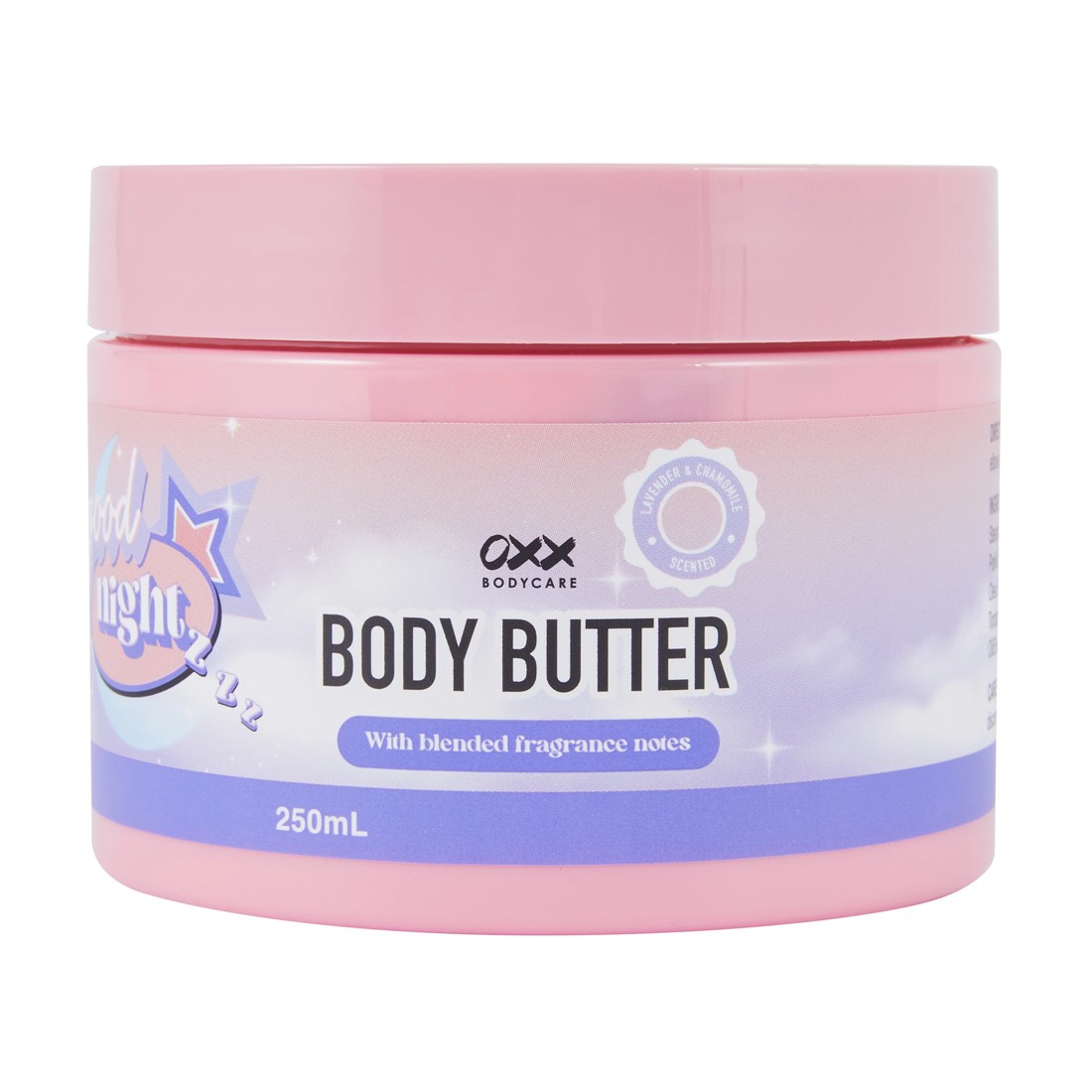 1 OXX Bodycare Good Night Body Butter 250ml - Lavender and Chamomile Scented, 1 of 3