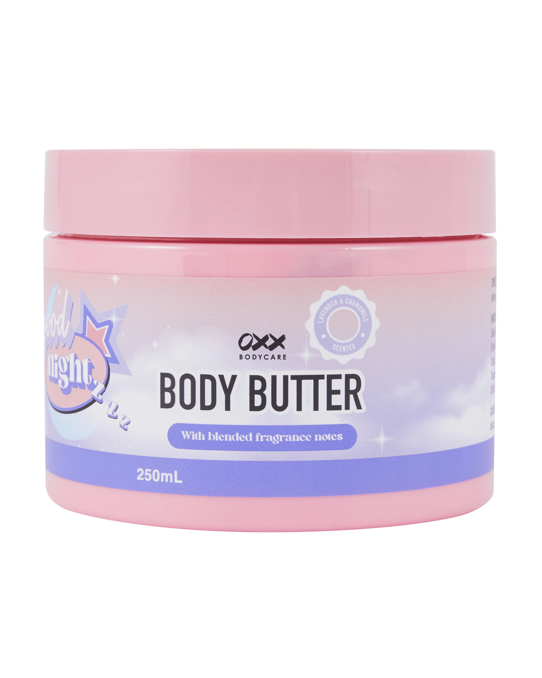 1 OXX Bodycare Good Night Body Butter 250ml - Lavender and Chamomile Scented, 1 of 3