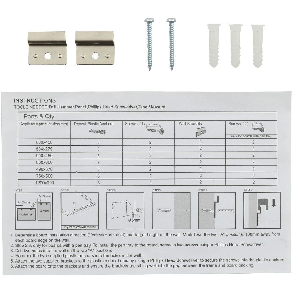 7 Otto Chalkboard Oak Frame 900x450mm, 7 of 8