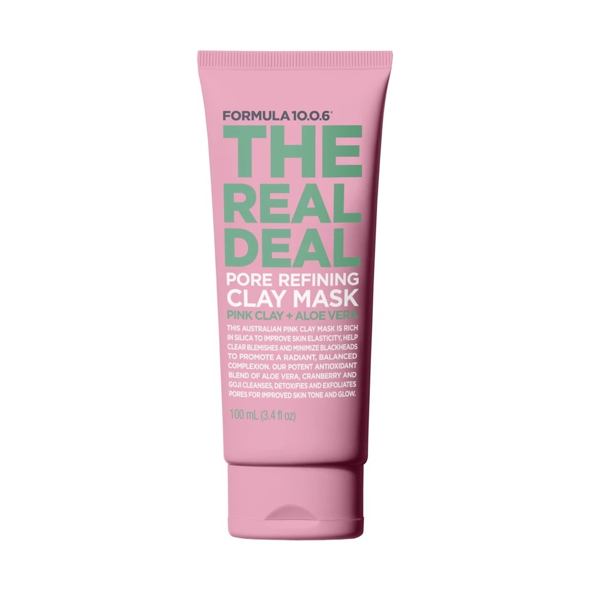 1 Formula 10.0.6 The Real Deal Pore Refining Clay Mask 100ml - Pink Clay and Aloe Vera