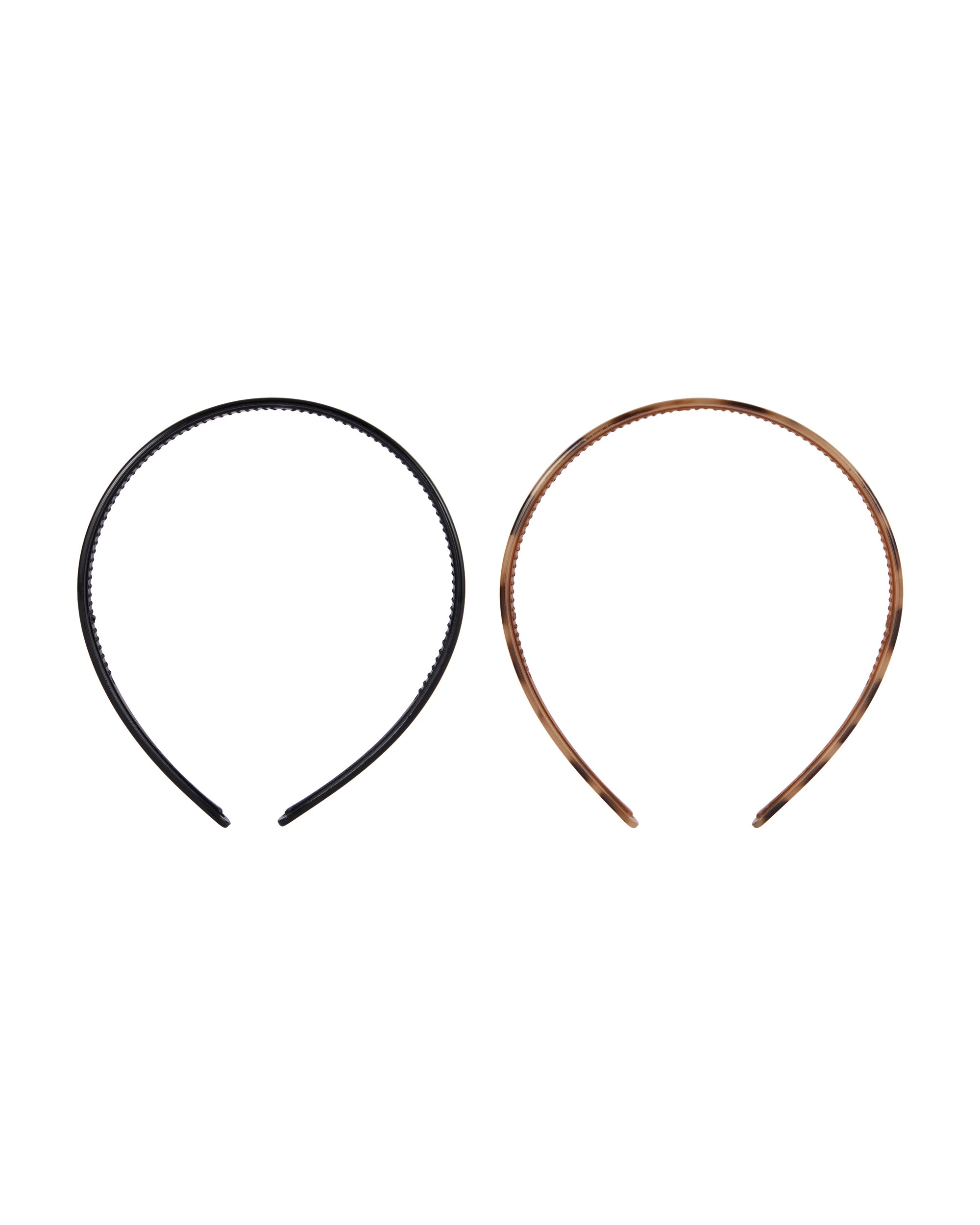 3 OXX Haircare 2 Piece Non-Slip Headband - Black and Brown, 3 of 4