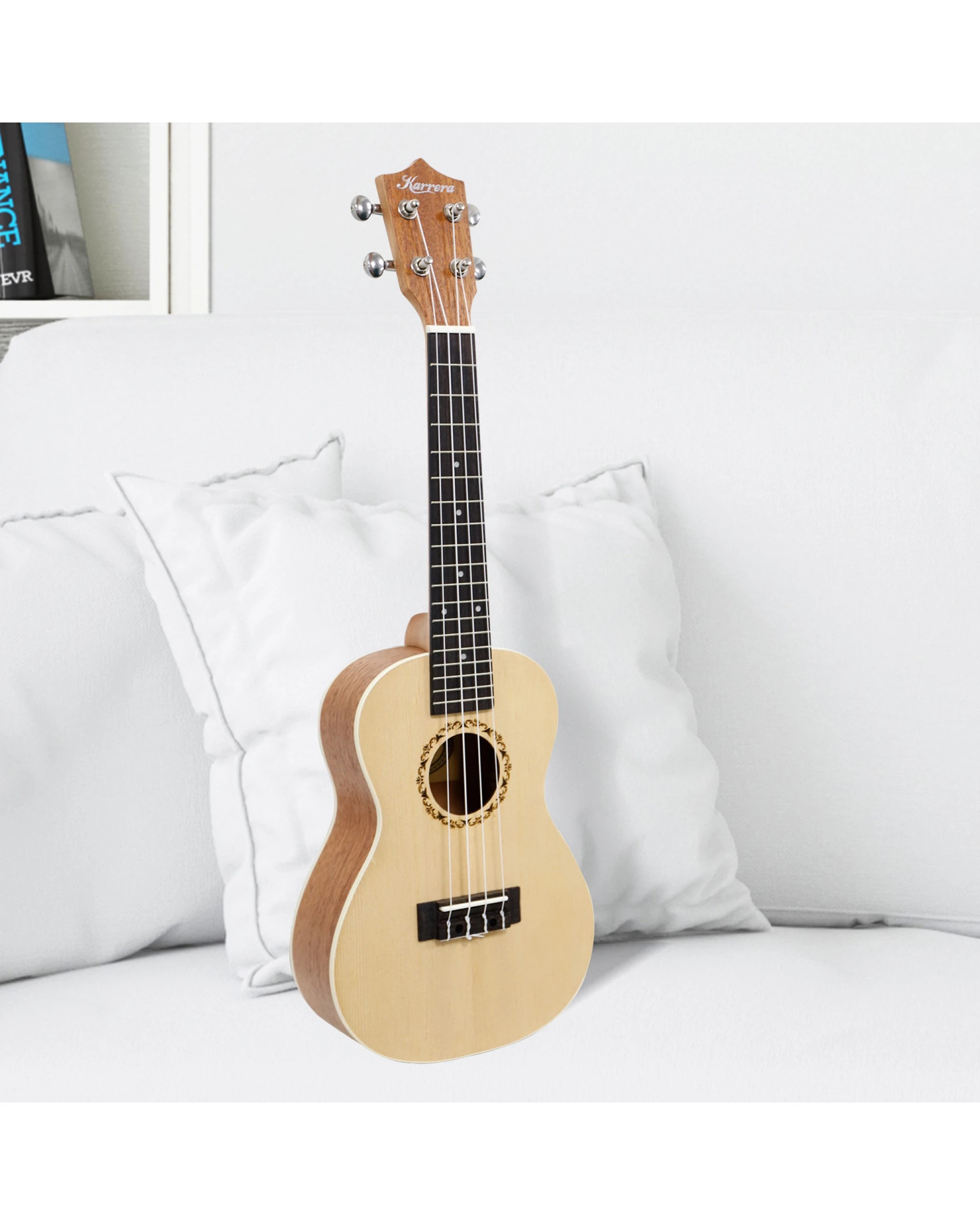 6 Karrera 23in Ukulele Natural - Natural, 6 of 7