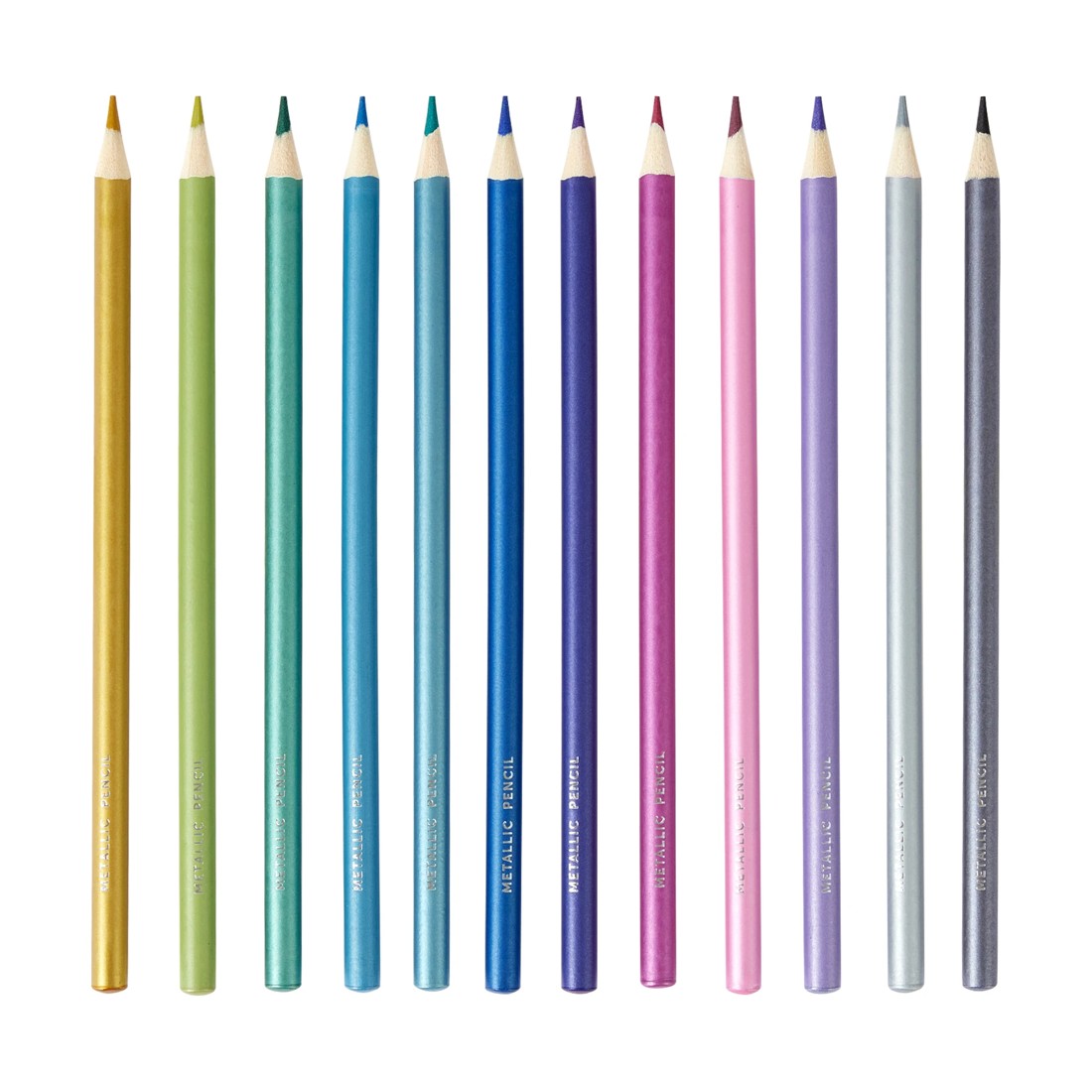 3 12 Pack Metallic Coloured Pencils, 3 of 5