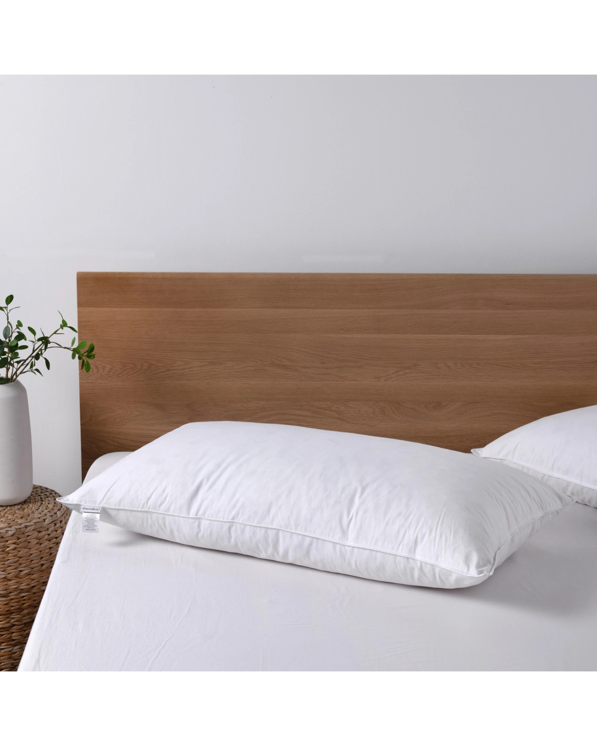 5 Dreamaker Goose Feather and Down King Pillow - White, 5 of 5