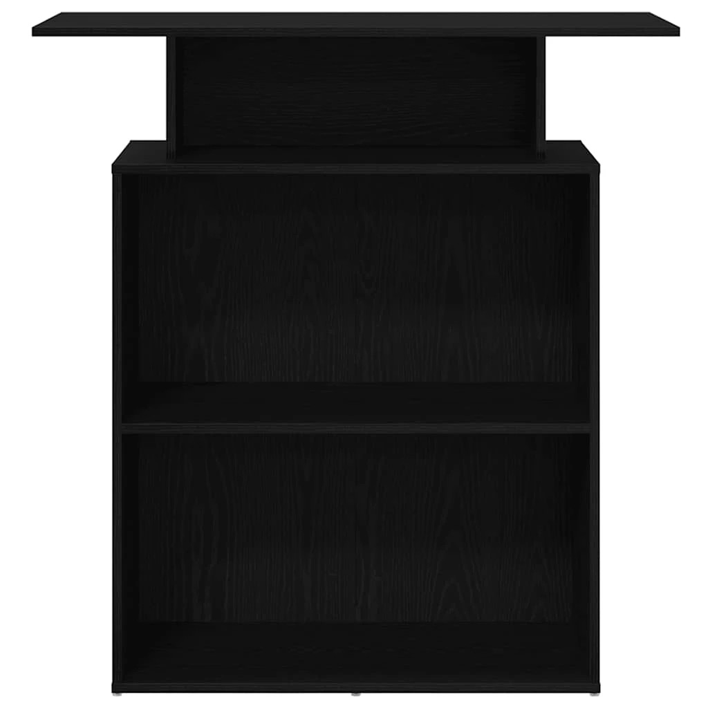 5 vidaXL reception desk Ample Storage - Black, 5 of 10