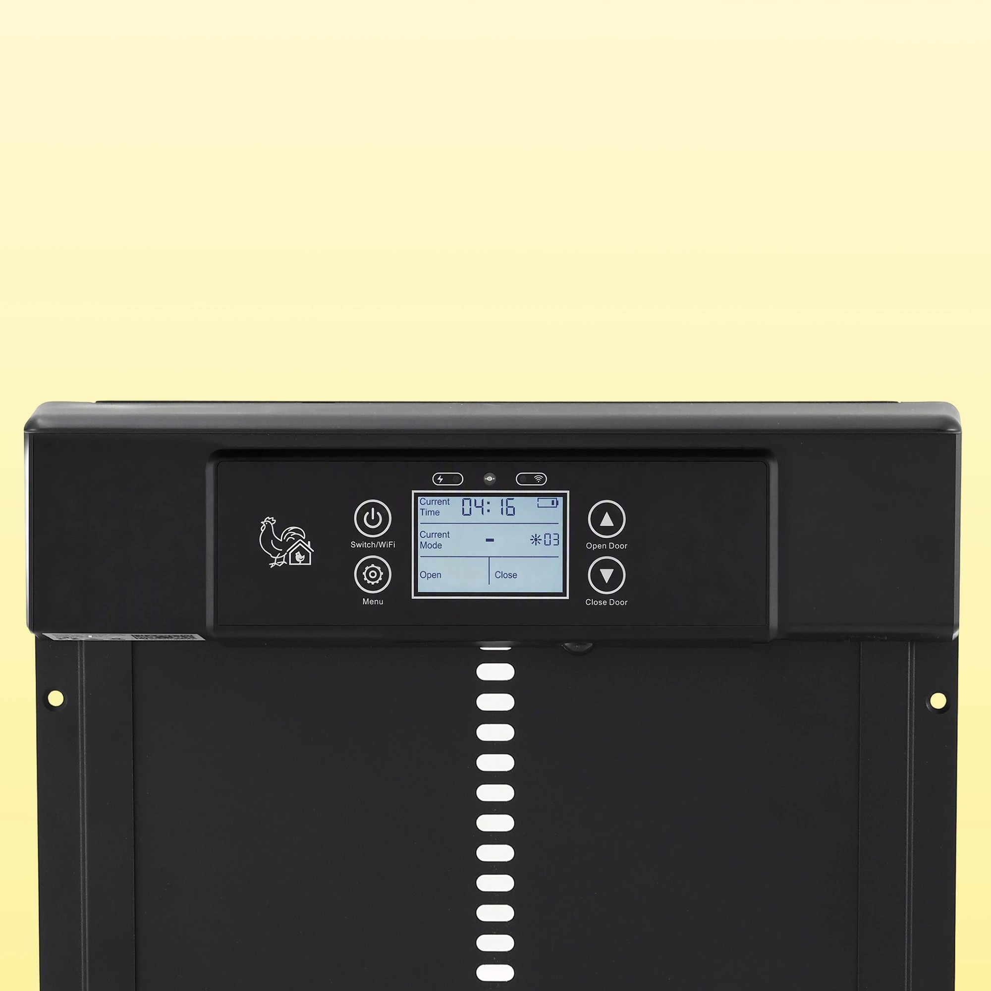 8 Giantz Automatic Chicken Coop Door 37cm Solar Powered Smart App Control- Black, 8 of 10