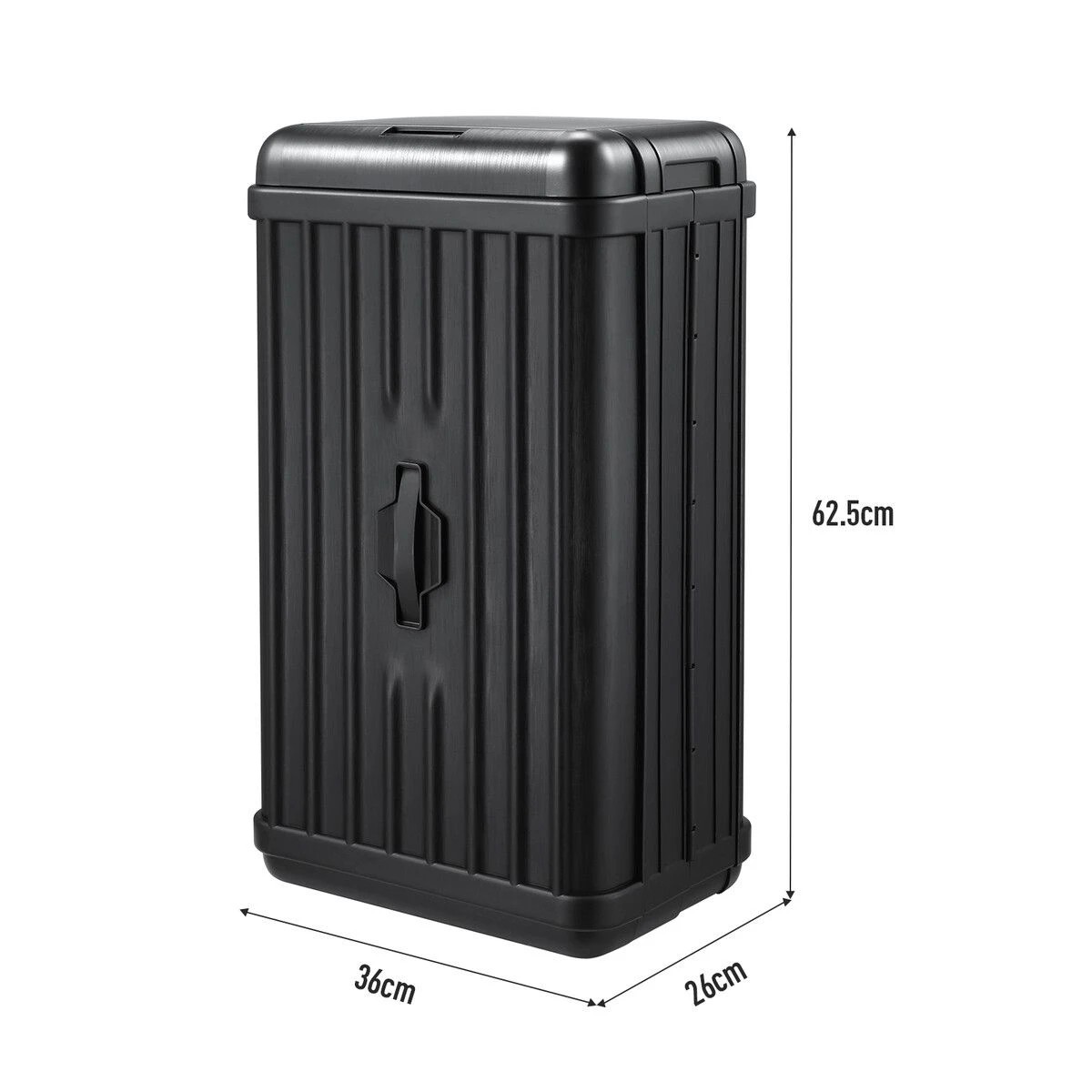 2 Maxkon 50L Foldable Motion Sensor Rubbish Bin Touchless Automatic Plastic Dustbin Kitchen, 2 of 4