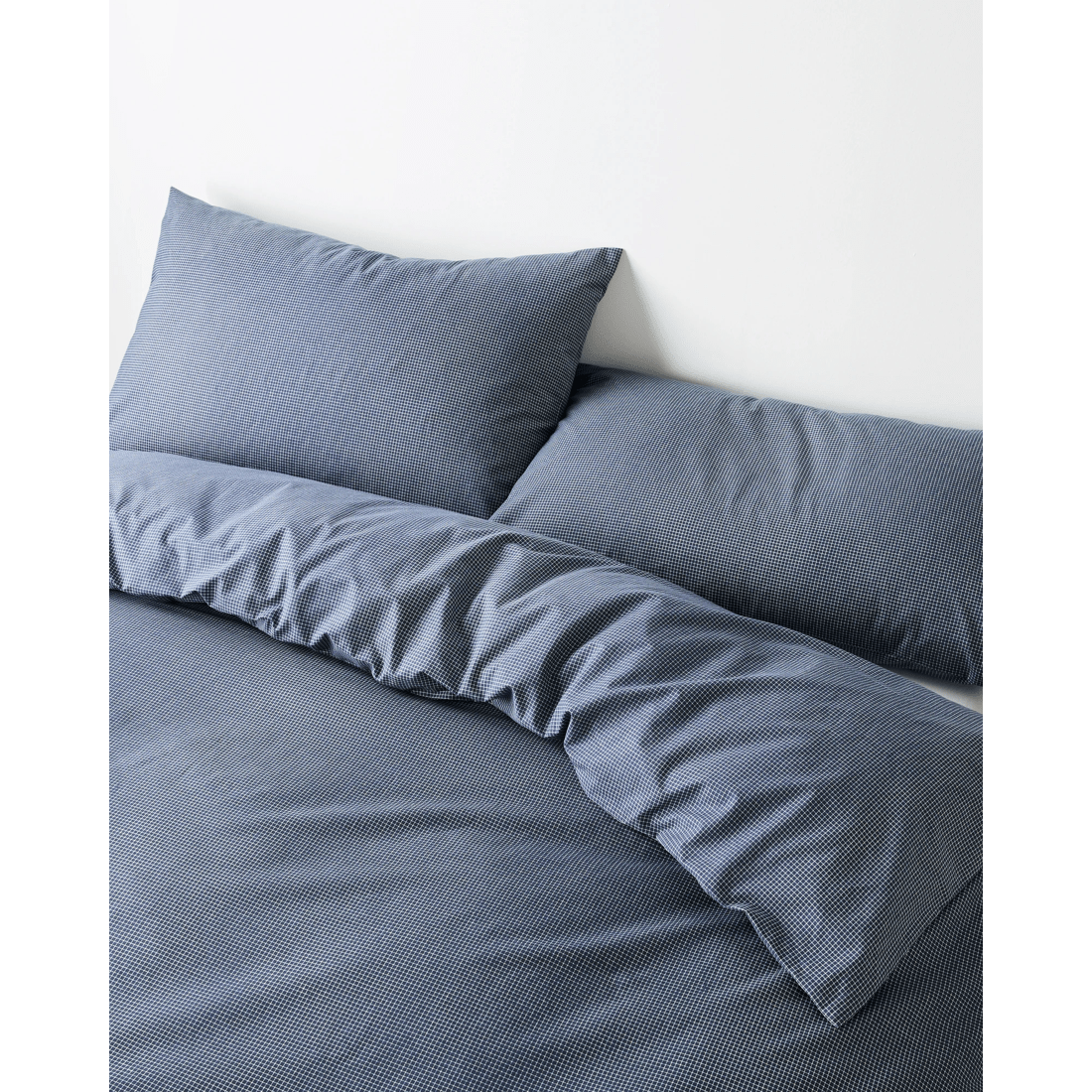 2 Target Harlow Mini Grid Cotton Quilt Cover Set
 - Single Bed
 - Blue, 2 of 3