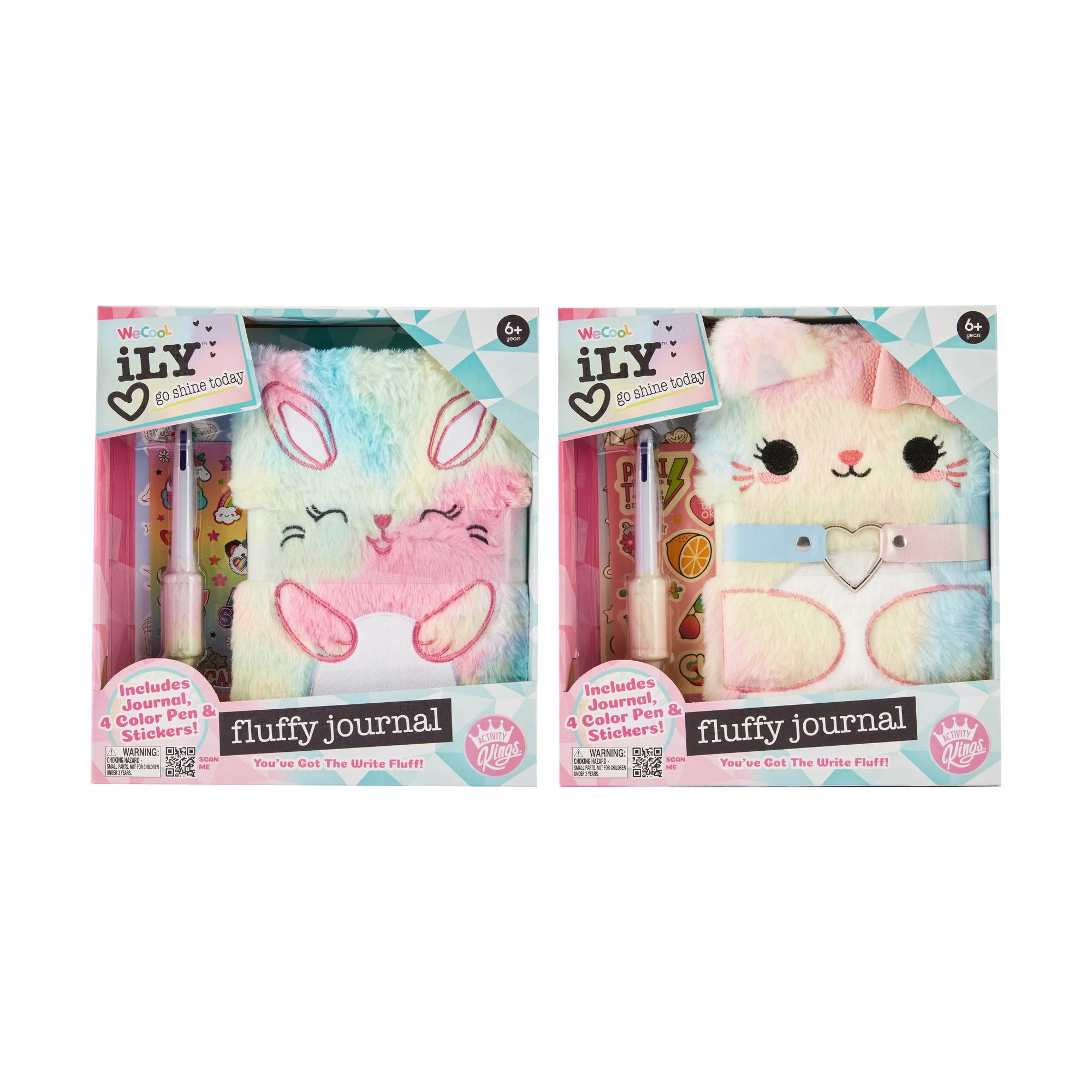 1 WeCool iLY Fluffy Journal Set - Assorted, 1 of 7