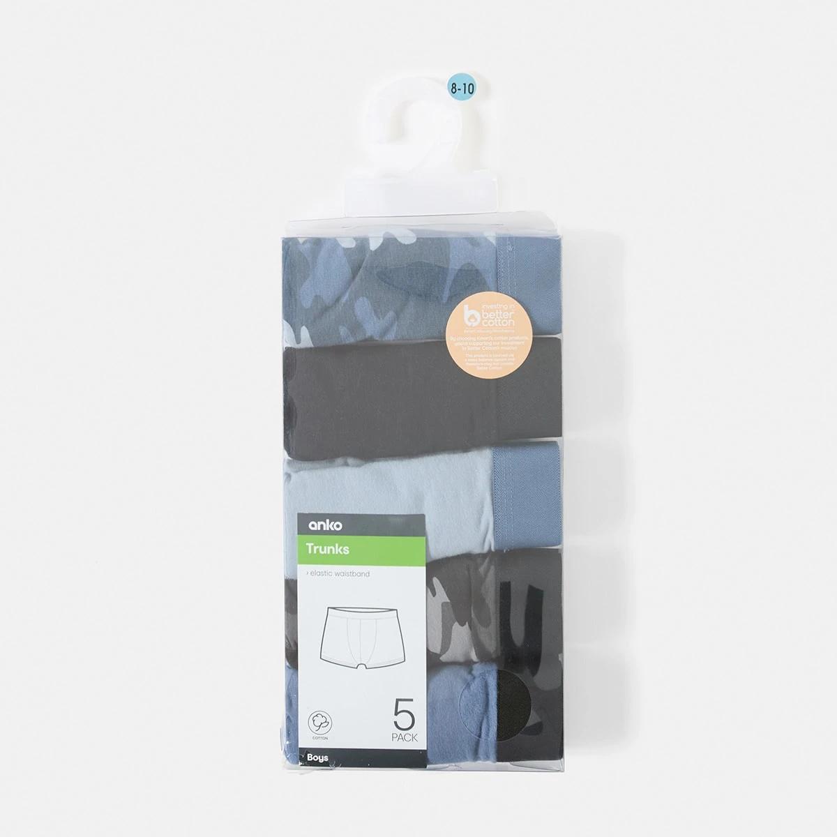 8 5 Pack Print Trunks BLUE CAMO, 8 of 8