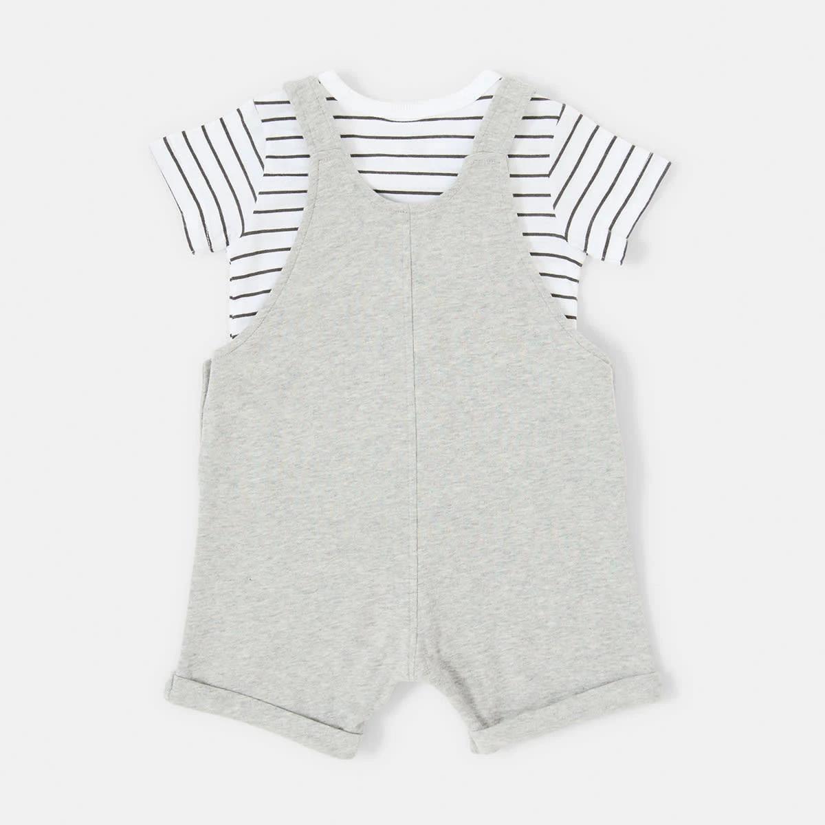 2 Knit Dungaree Set Animals, 2 of 7