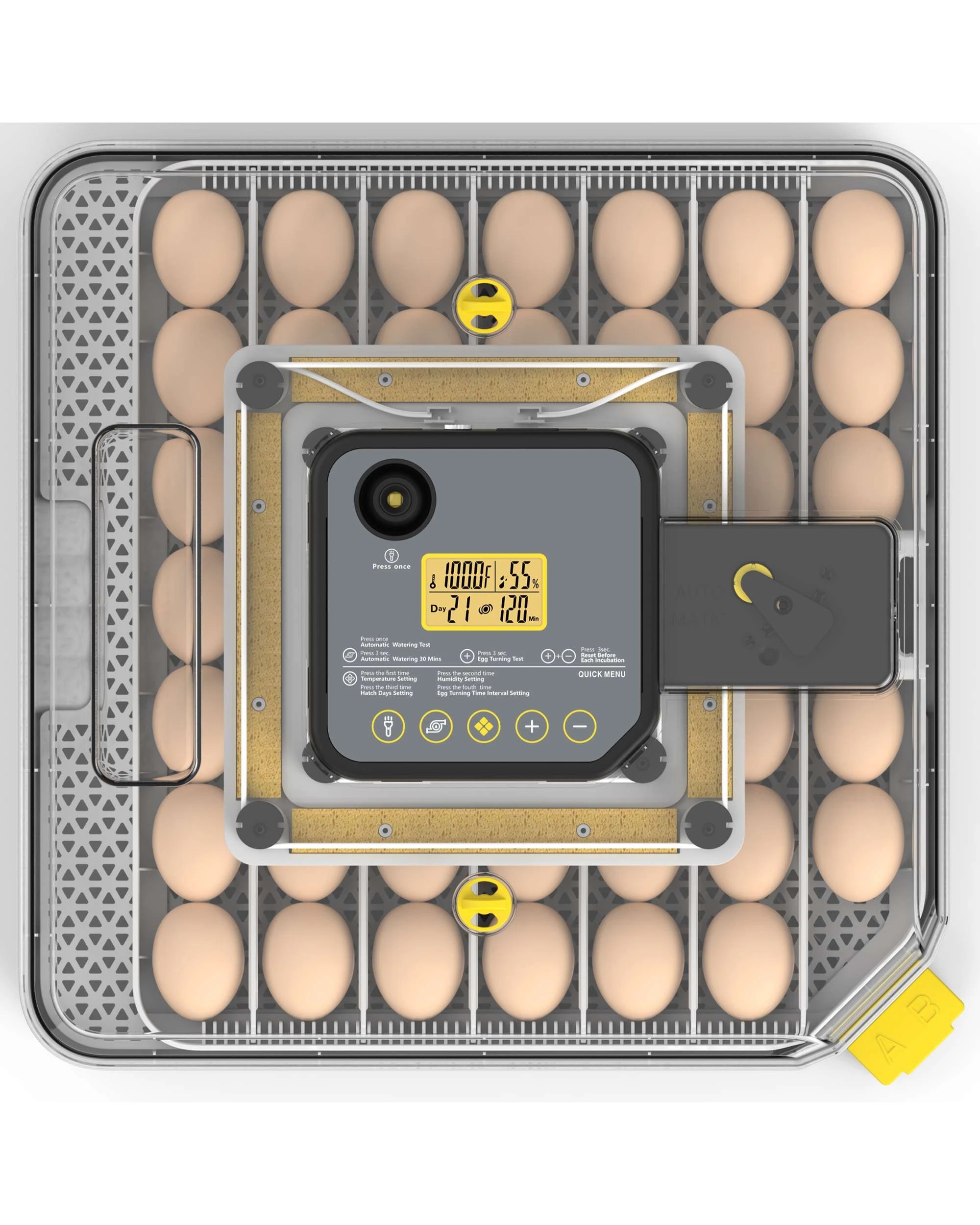 3 Advwin 48 Eggs Incubator Auto Turning Eggs LED Candle, 3 of 8