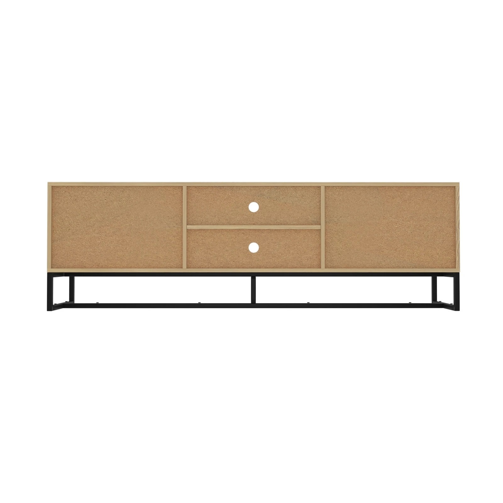 7 Oikiture Entertainment Unit Tv Cabinet 160cm
 - Natural, 7 of 9