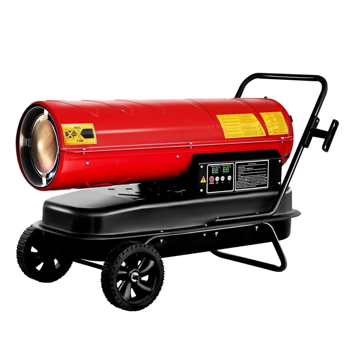 1 Ausway 58KW Fan Heater Industrial Kerosene Diesel Forced Hot Air Blower Digital Timing Space Portable, 1 of 2