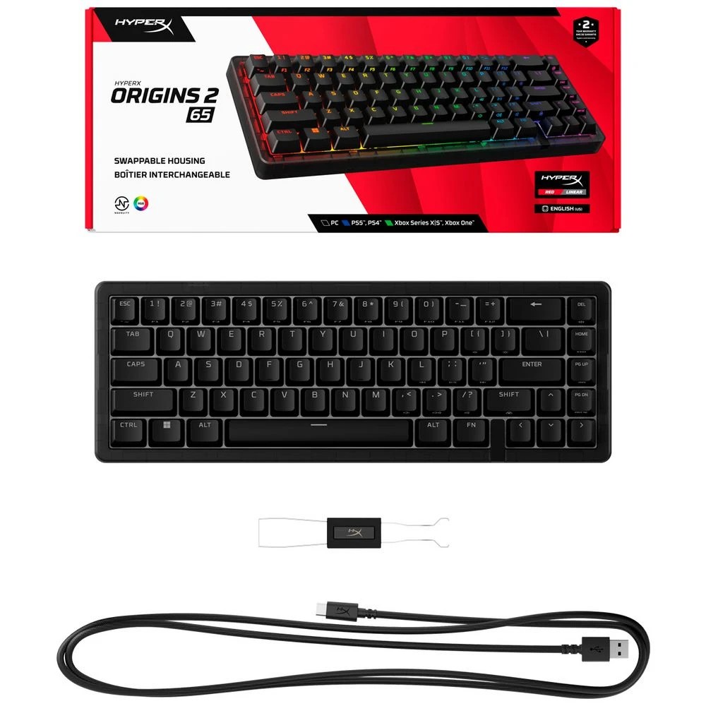 5 HyperX Origins 2 65 Gaming Keyboard Black, 5 of 5
