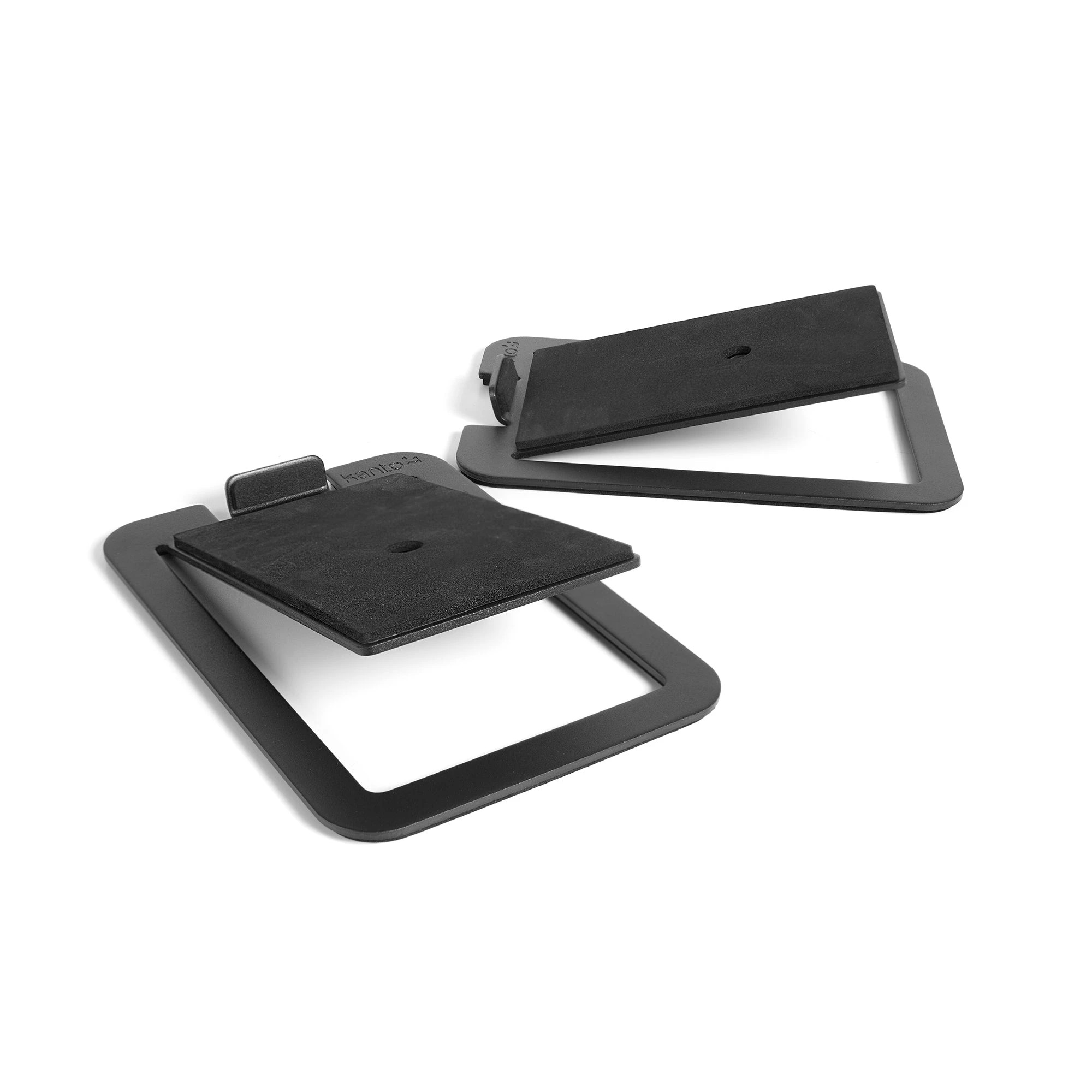 1 Kanto S4 Angled Desktop Speaker Stands for Midsize Speakers - Pair - Black, 1 of 5