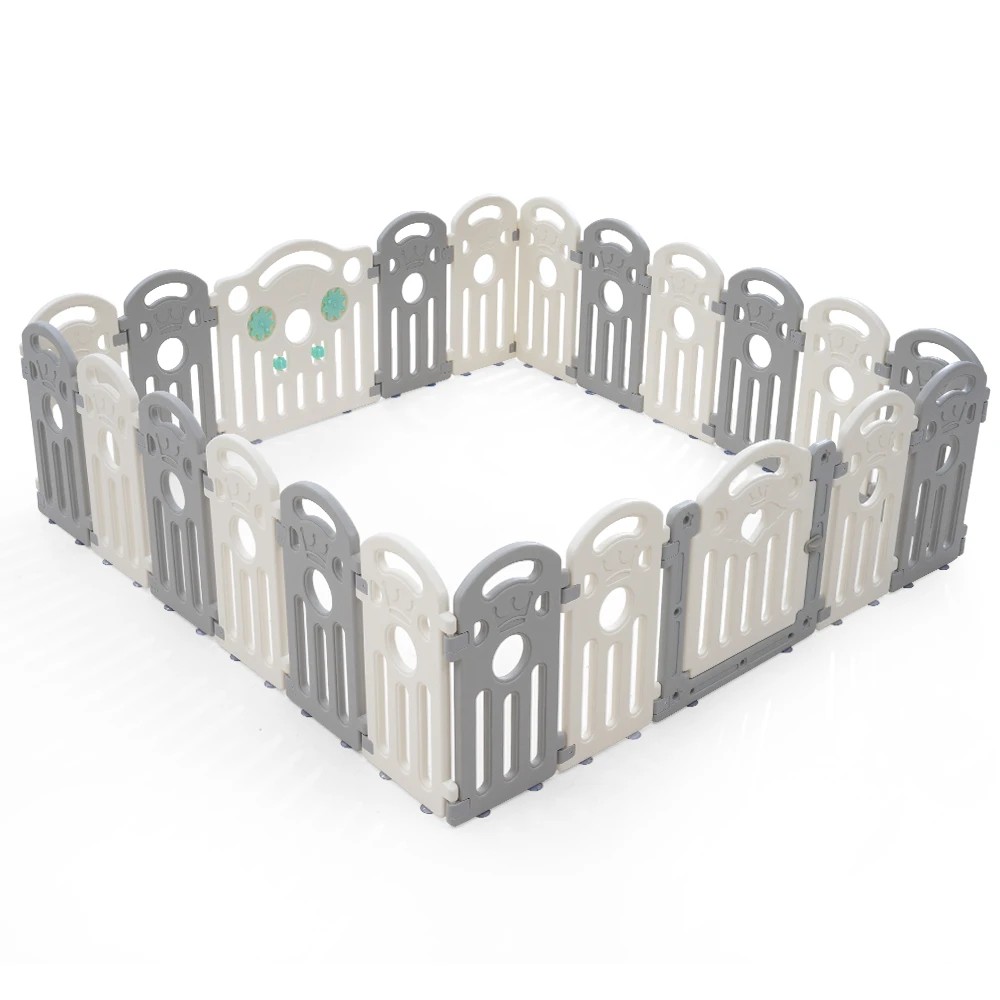 1 Playpals Kids Playpen Baby Safety Gate Toddler Fence Child Play Game 22 Panels - Multi, 1 of 6