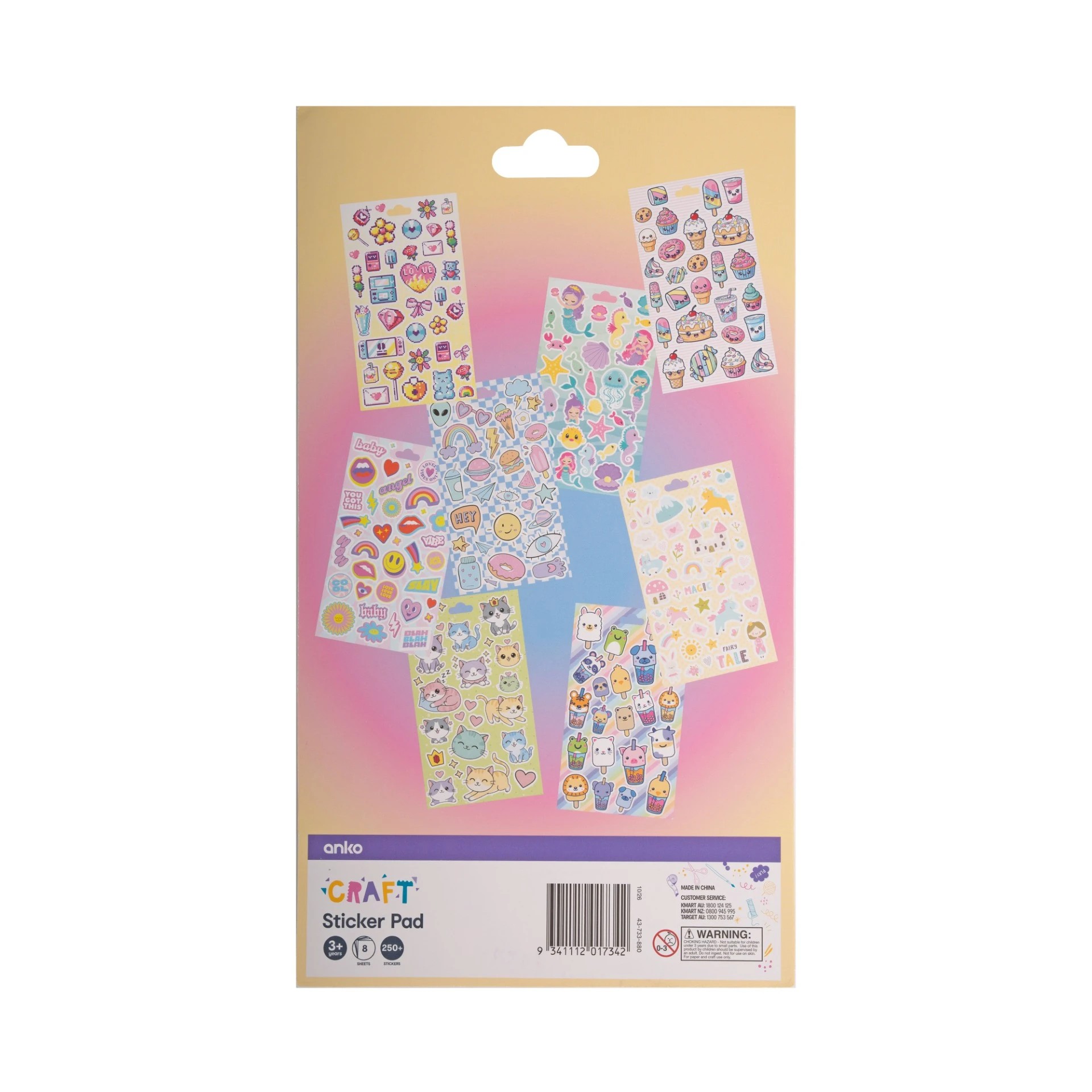 4 8 Sheet Sticker Pad - Assorted, 4 of 7