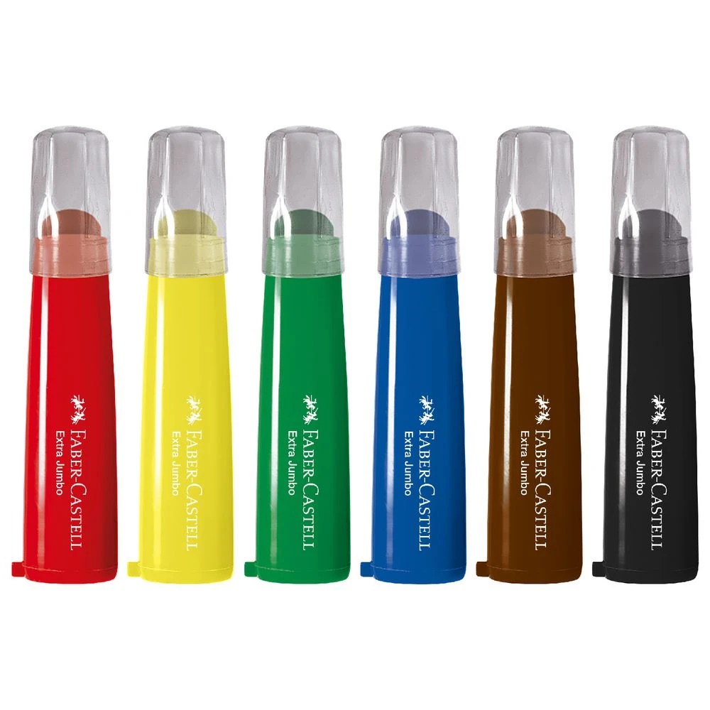 3 Faber-Castell LC Extra Jumbo Ultra Washable Markers 6 Pack, 3 of 10