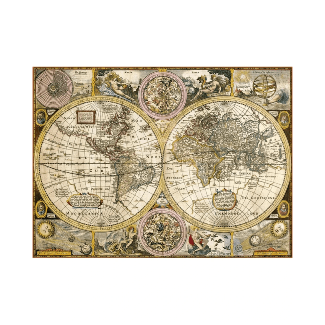 2 Clementoni Old Map 3000 Piece Jigsaw Puzzle, 2 of 2