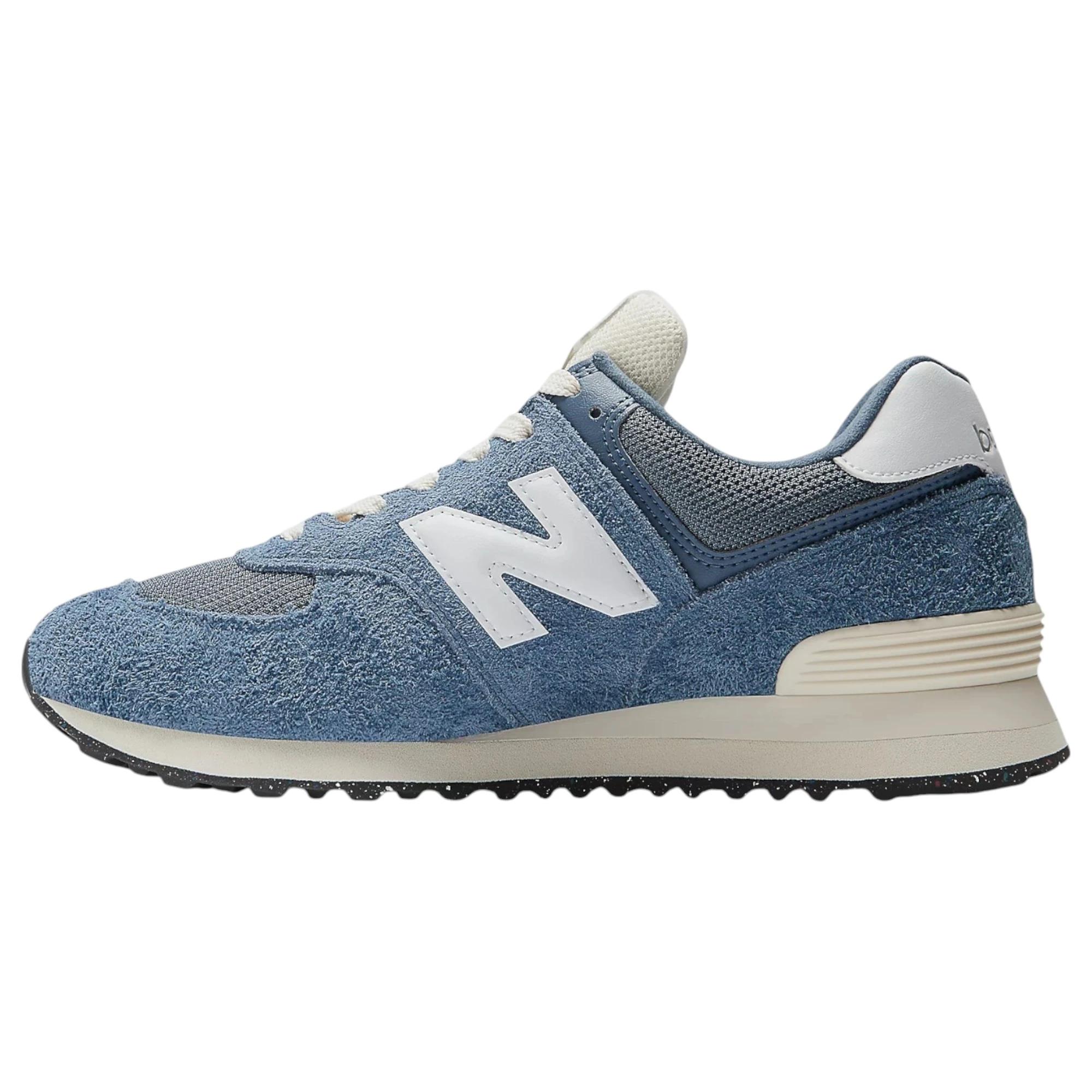 3 New Balance Mens 574 Vintage Indigo Blue Athletic Shoes INDIGO BLUE, 3 of 6