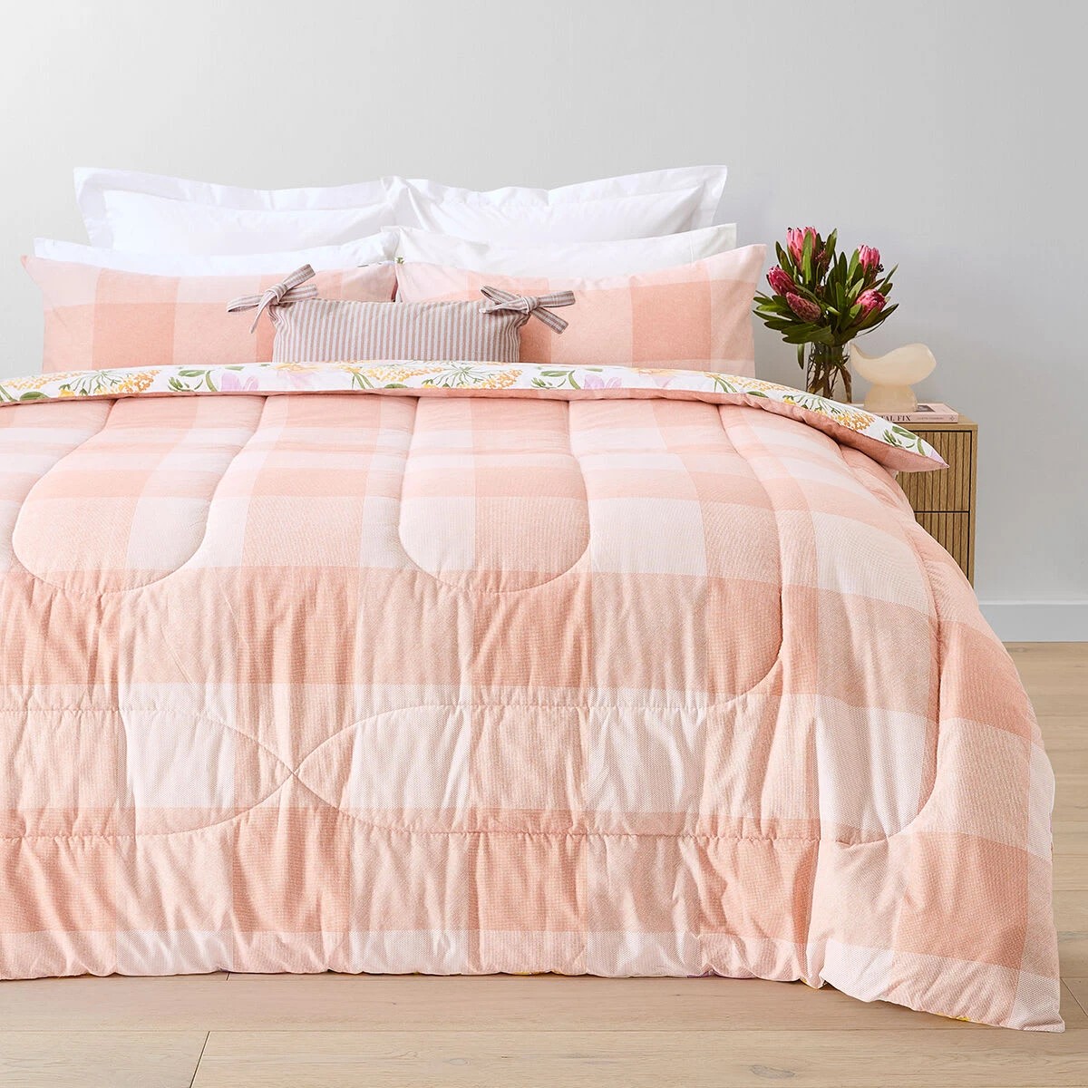 2 Belle Cotton Rich Reversible Comforter Set - Double Bed, 2 of 7