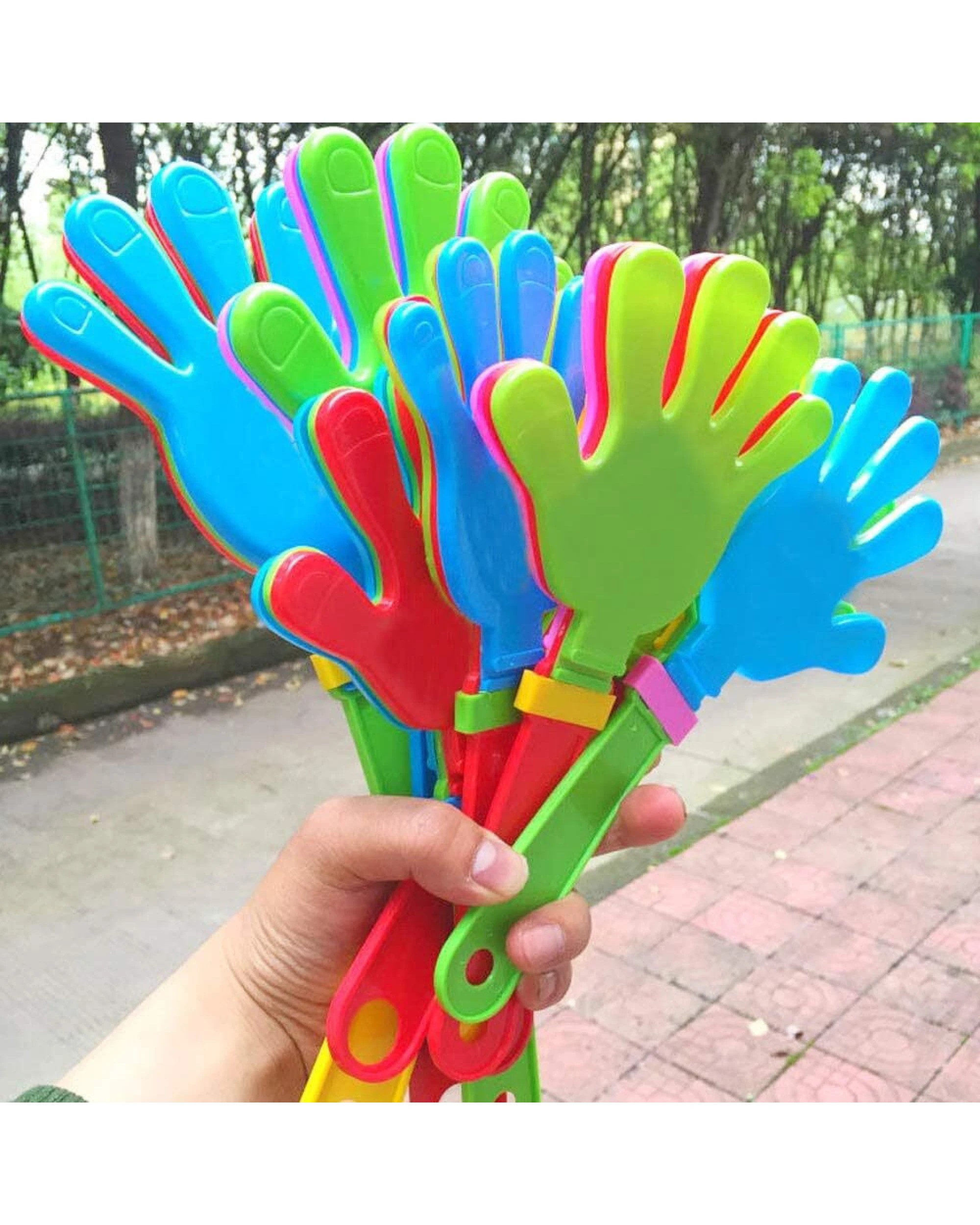 4 Br Costumes 10x Hand Clappers Plastic Kids Toy Party Flapper Novelty Cheering Toys Bulk, 4 of 7