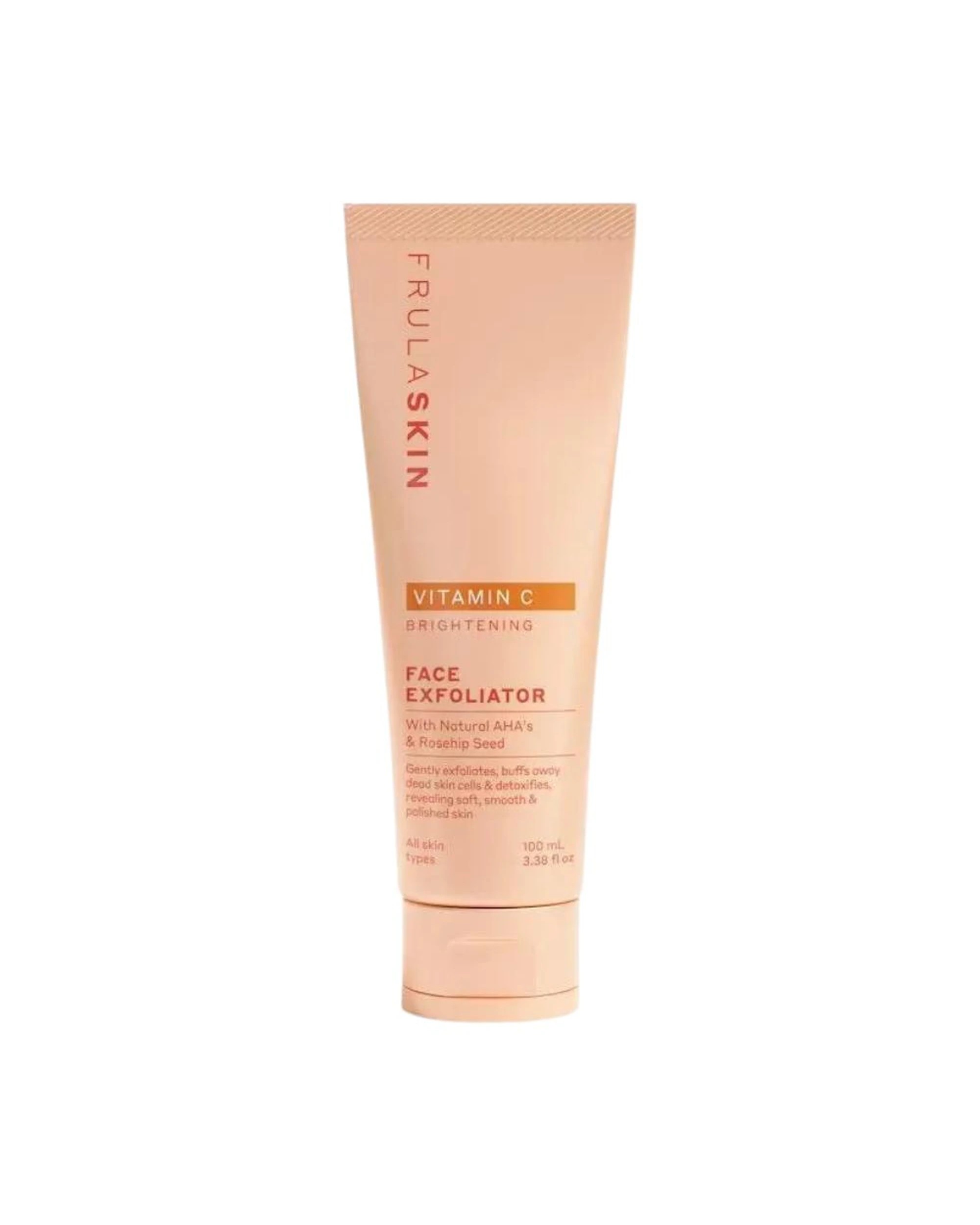 2 3 x Frula Skin Vitamin C Brightening Face Exfoliator with AHAs & Jojoba Oil 100mL, 2 of 7