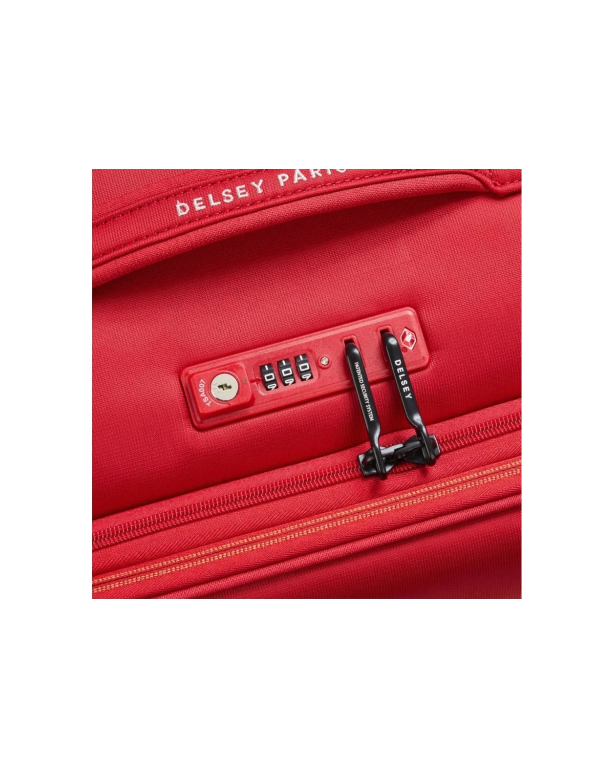 6 Delsey Brochant 3 Small 55 cm Expandable Travel Carry-On Suitcase TSA Lock - Red, 6 of 7