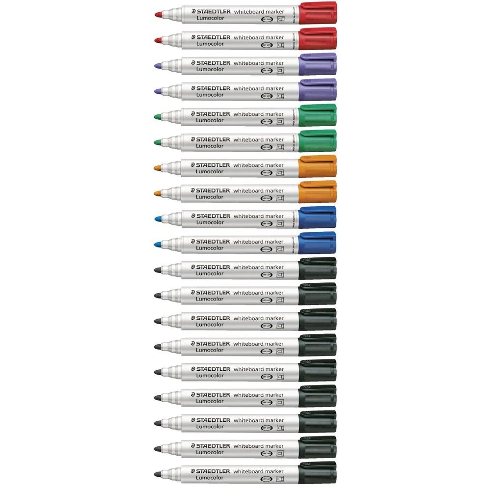 4 Staedtler Lumocolor Whiteboard Marker Bullet Assorted 19 Pack, 4 of 5