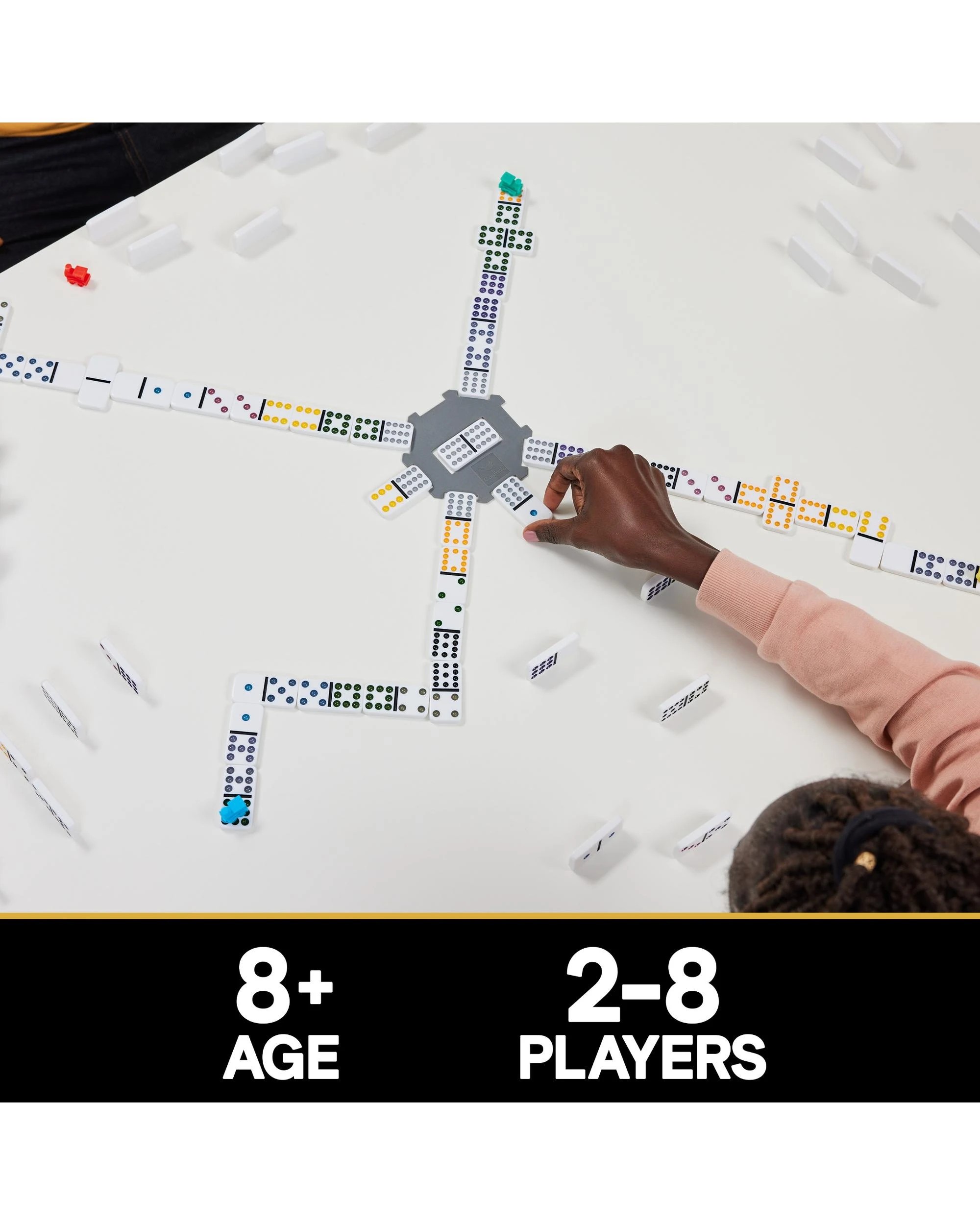 6 Cardinal Classics Mexican Train Dominoes Set in Aluminium Carry Case, 6 of 7