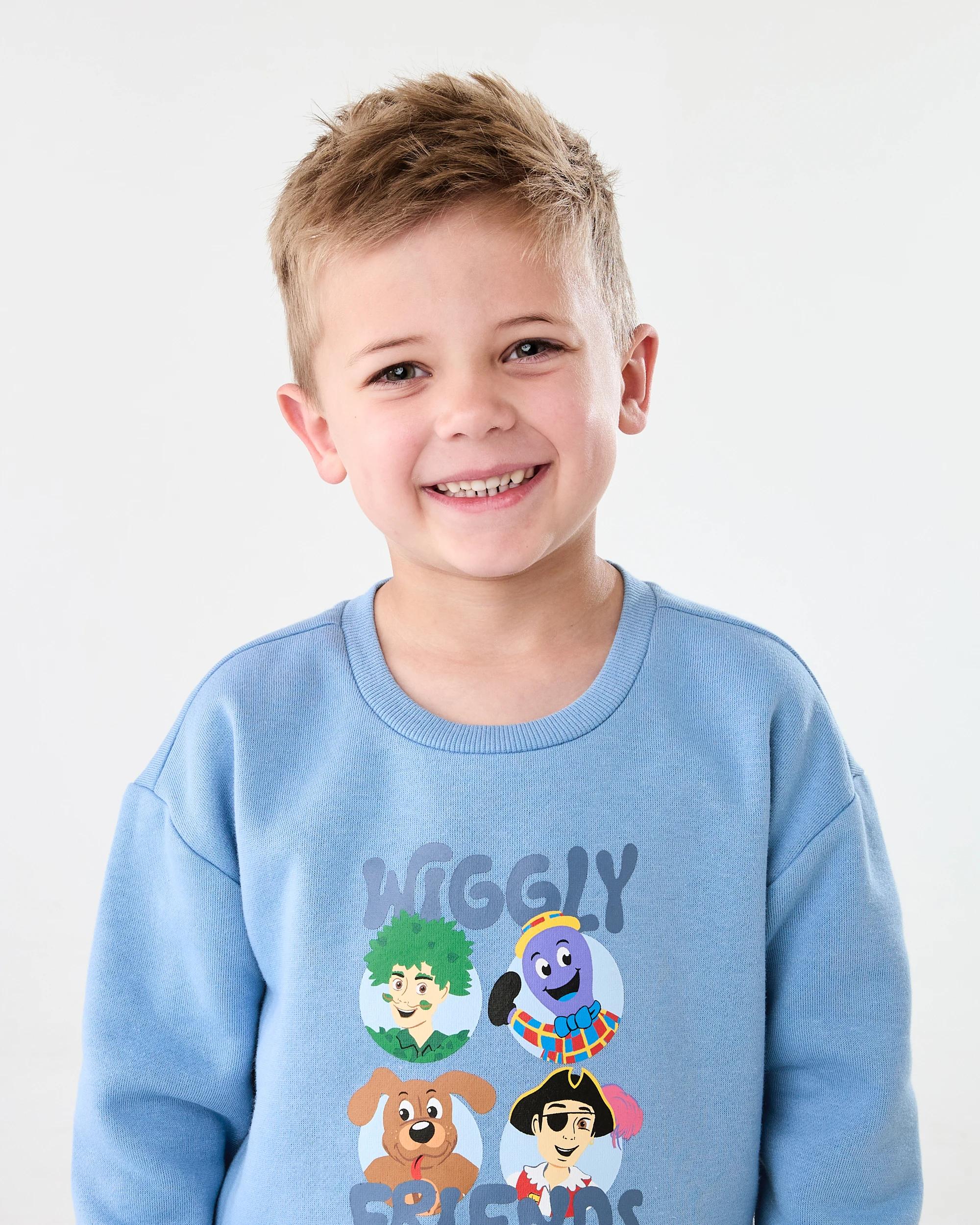 3 Wiggles License Sweat Set Blu Wiggly, 3 of 7