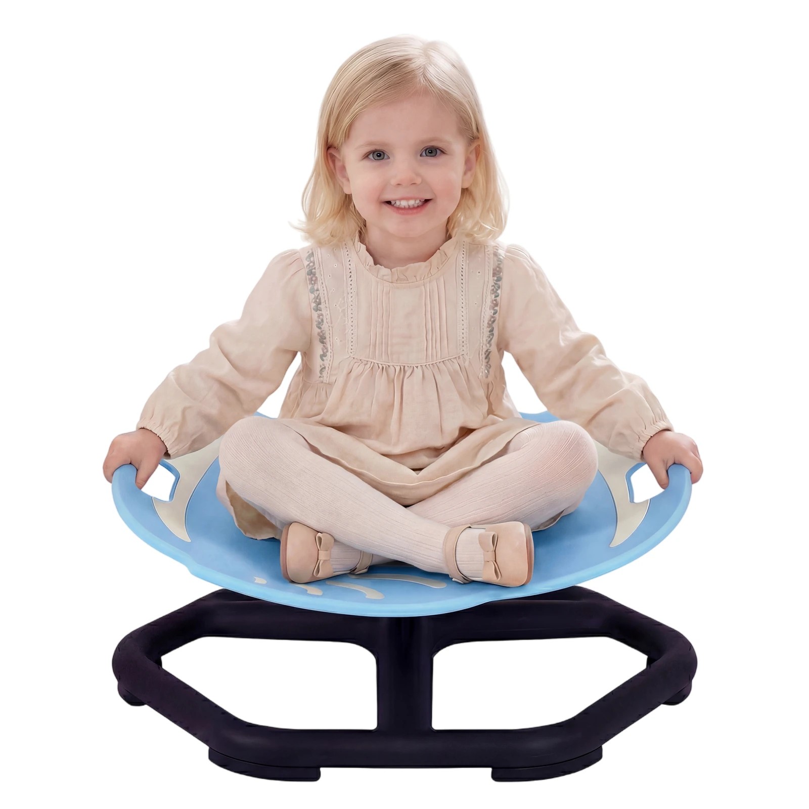 2 Advwin Sensory Spinning Chair Toddler Sensory Chair Swivel- Blue, 2 of 9