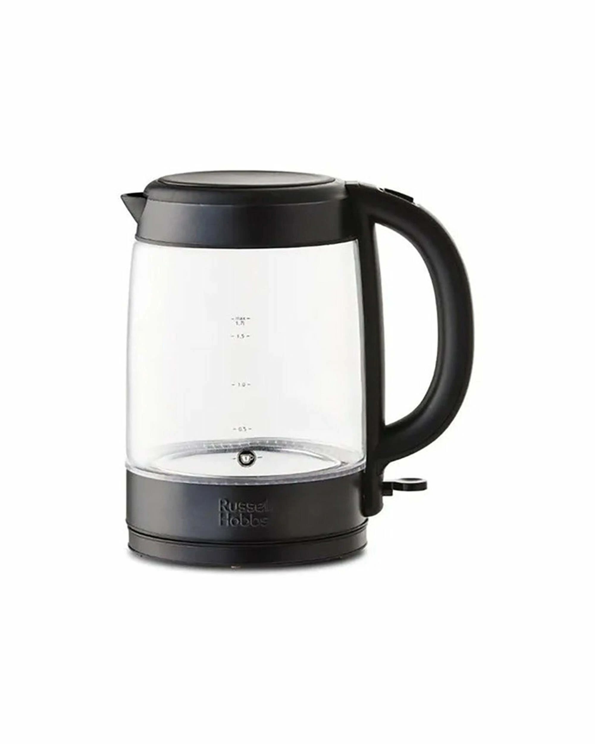 1 Russell Hobbs 1.7 Litre Brooklyn Glass Kettle -  Black - BLACK, 1 of 4