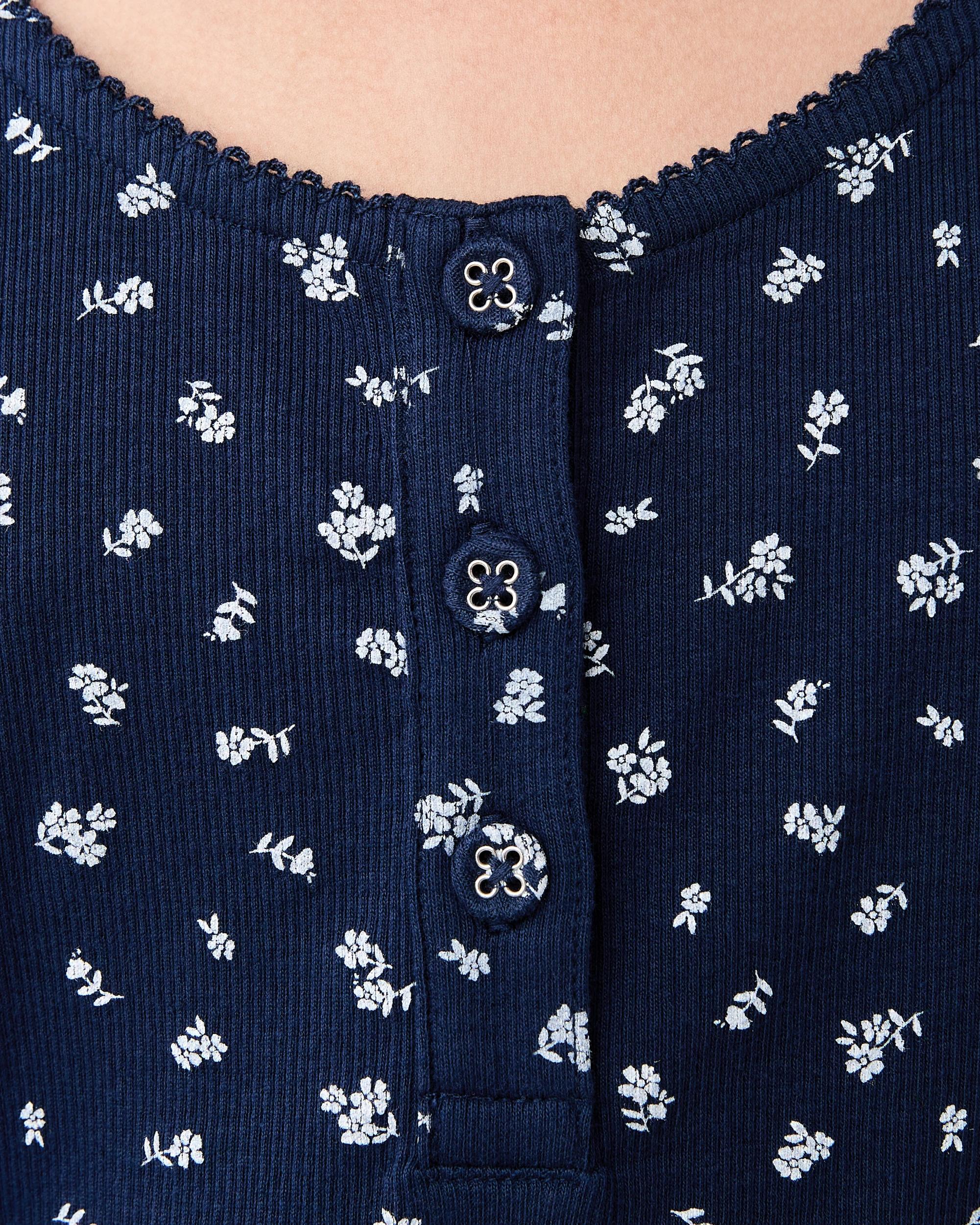 5 Ribbed Long Sleeve Set Nvy Flr, 5 of 7