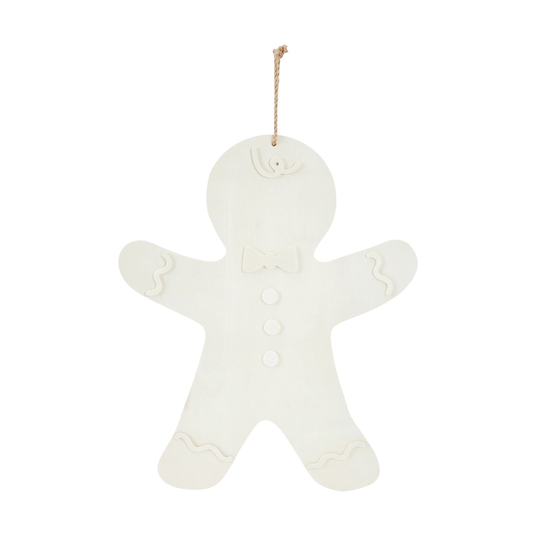 1 Craft Wood Blank Gingerbread Man, 1 of 4