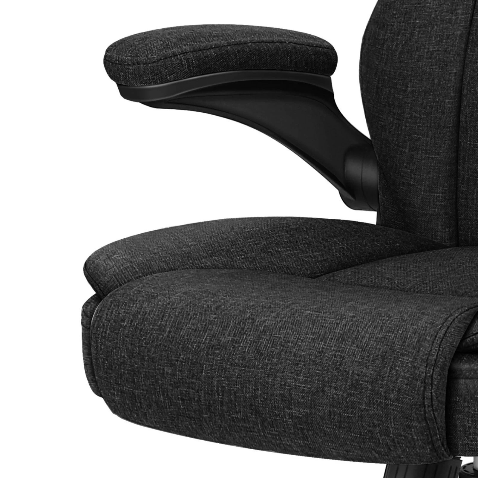 7 Alfordson Massage Office Chair Executive Computer Gaming Seat Linen Fabric - Black, 7 of 10