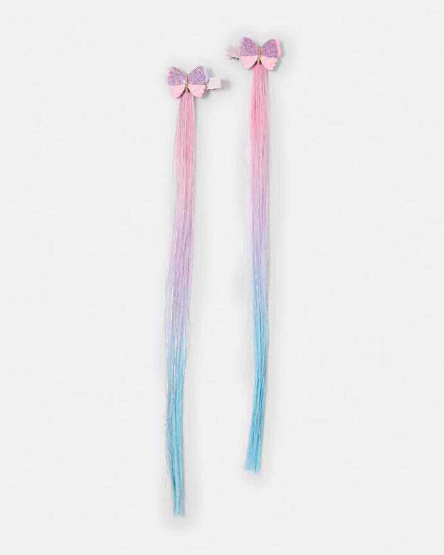 2 Pack Butterfly Hair Extension C