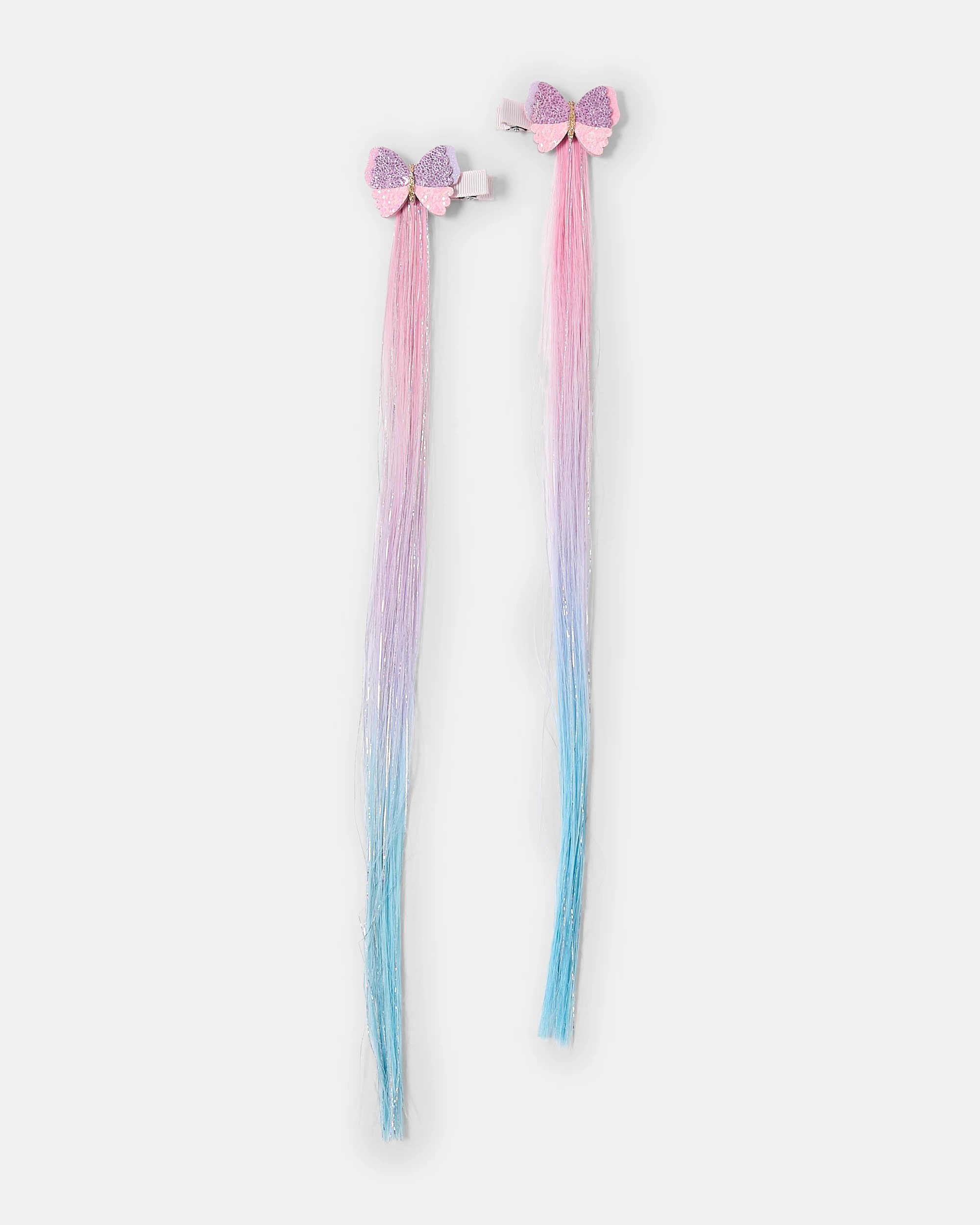 1 2 Pack Butterfly Hair Extension Clips, 1 of 3