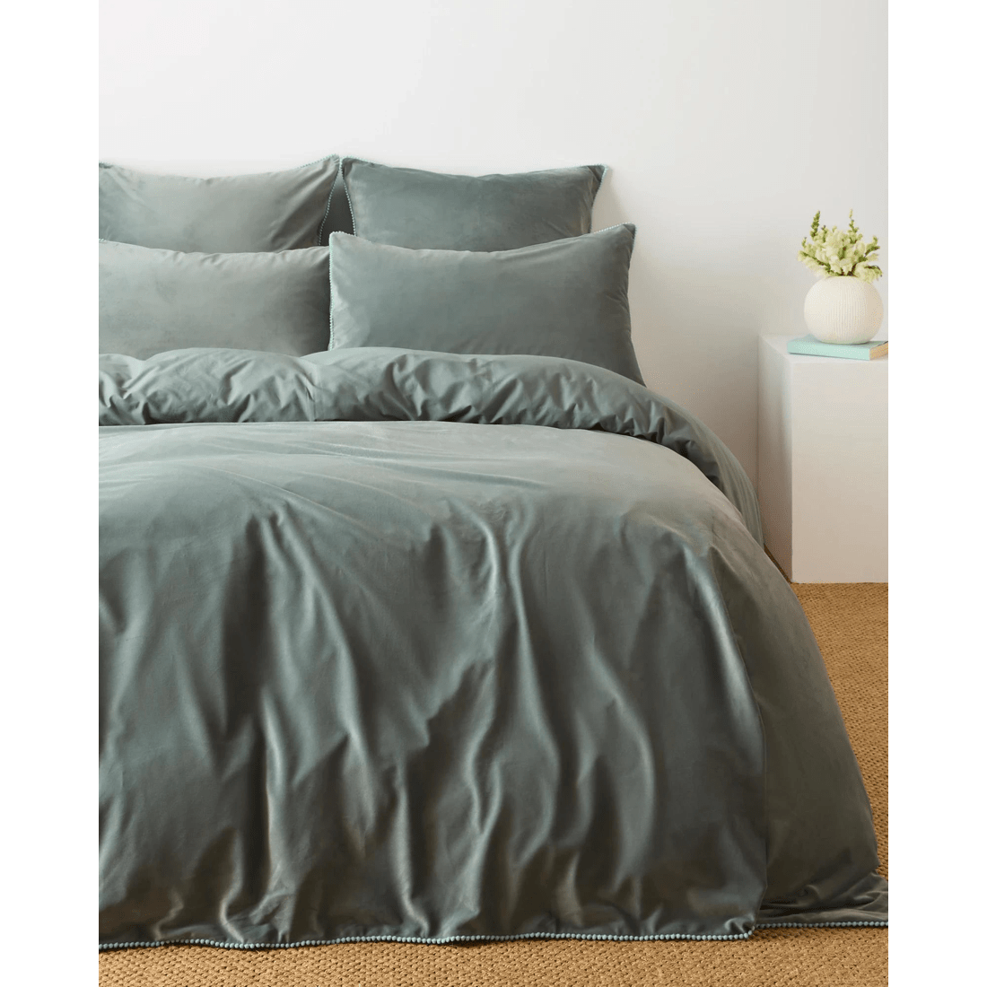 1 Target Alia Velvet Quilt Cover Set - Green, 1 of 3