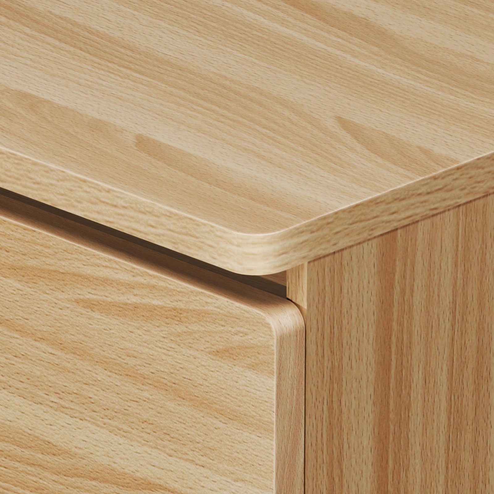 5 Alfordson 5 Chest of Drawers Minimalist Storage Cabinet Dresser - Oak, 5 of 10