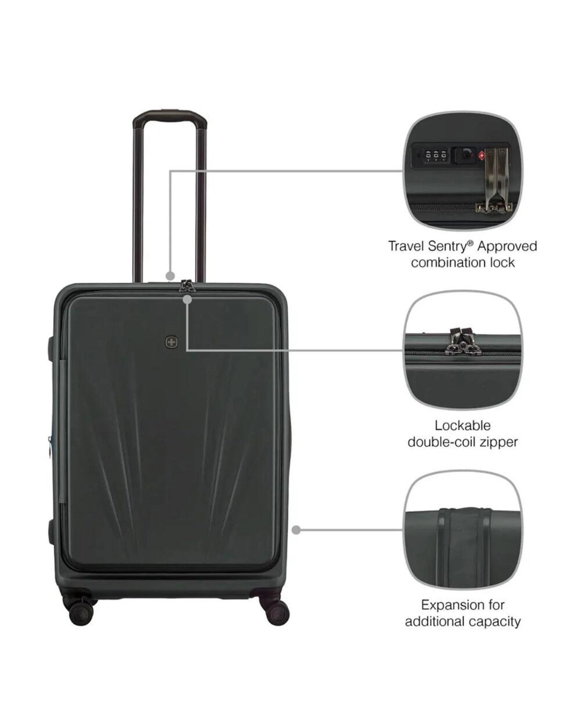 8 Wenger Skyon Hardside 2 Piece Luggage Set Anthracite, 8 of 10